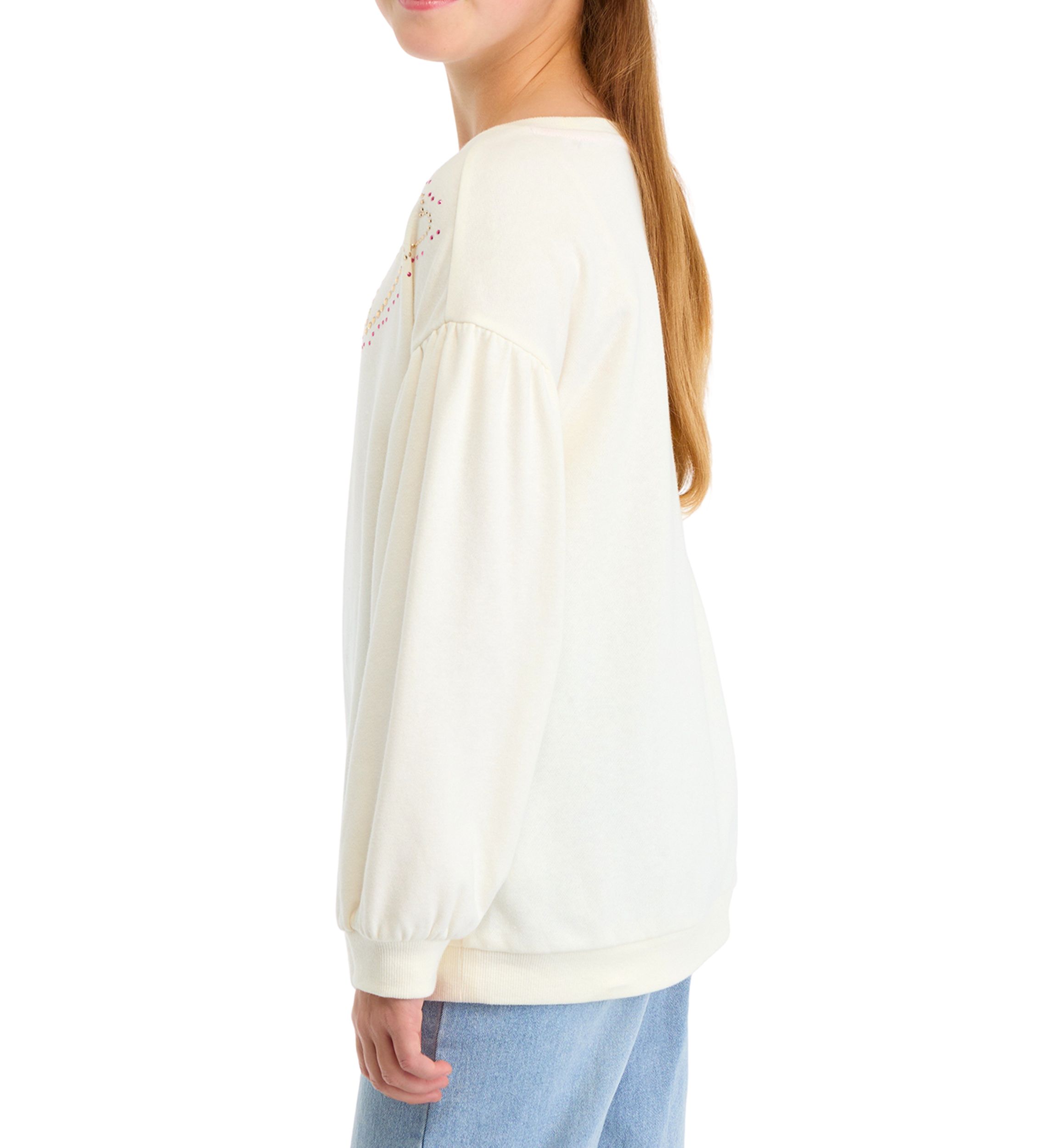 Girls 7-16 Puffed Sweeper Shirt