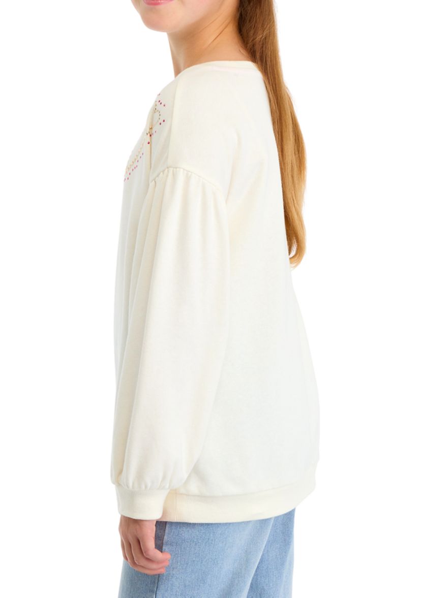 Girls 7-16 Puffed Sweeper Shirt