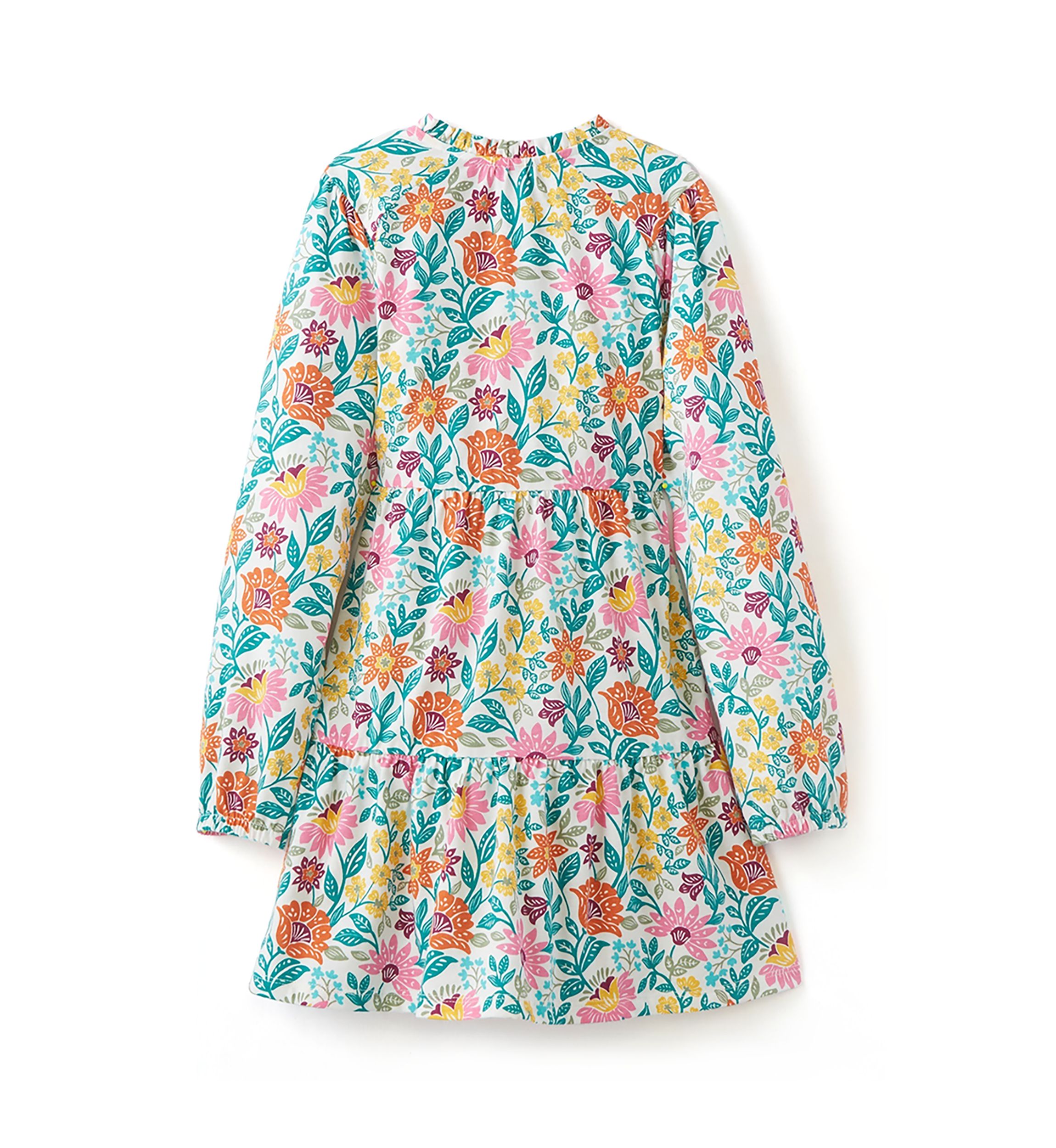 Girls 7-16 Long Sleeve Henley Knit Printed Dress
