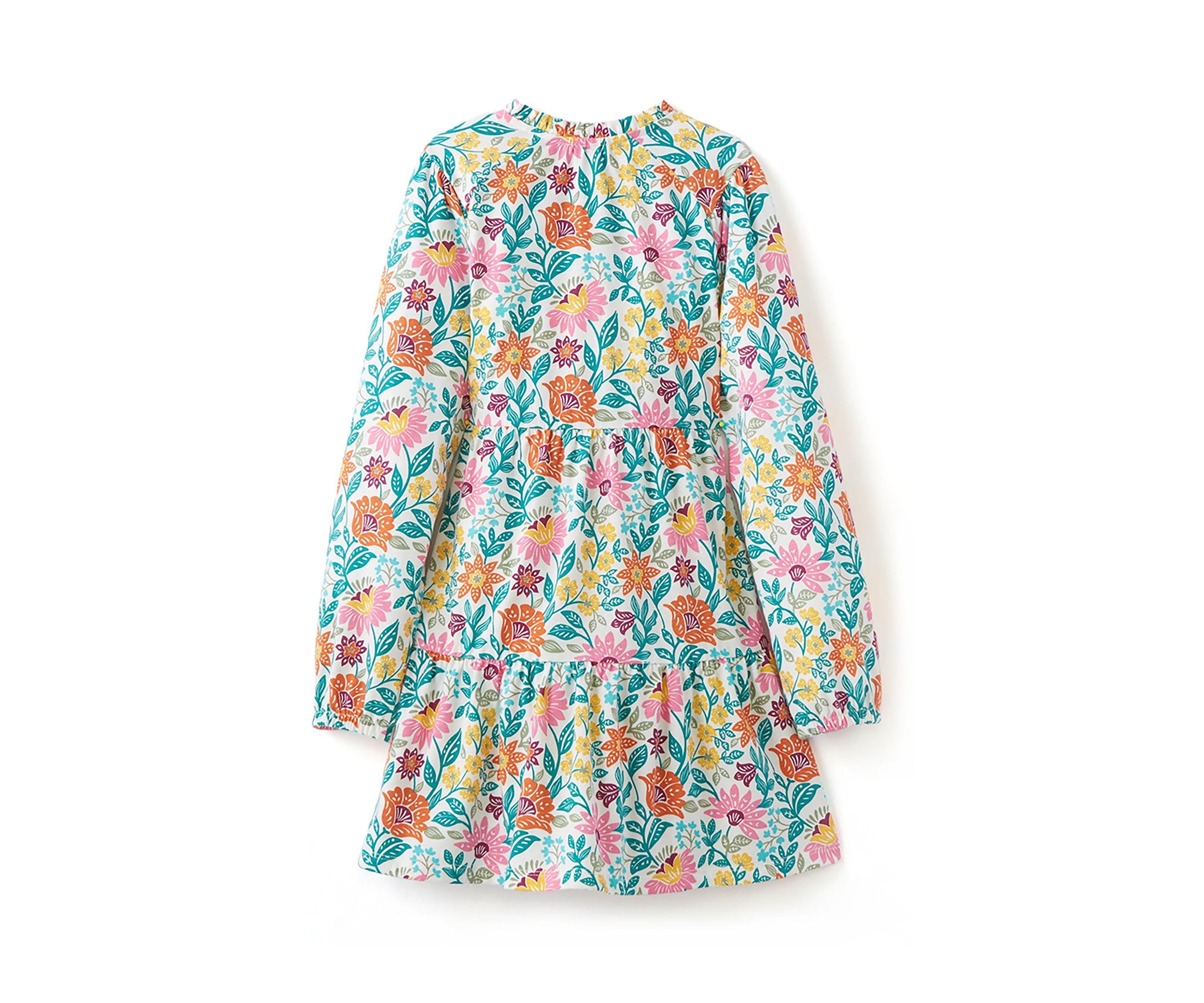Girls 7-16 Long Sleeve Henley Knit Printed Dress