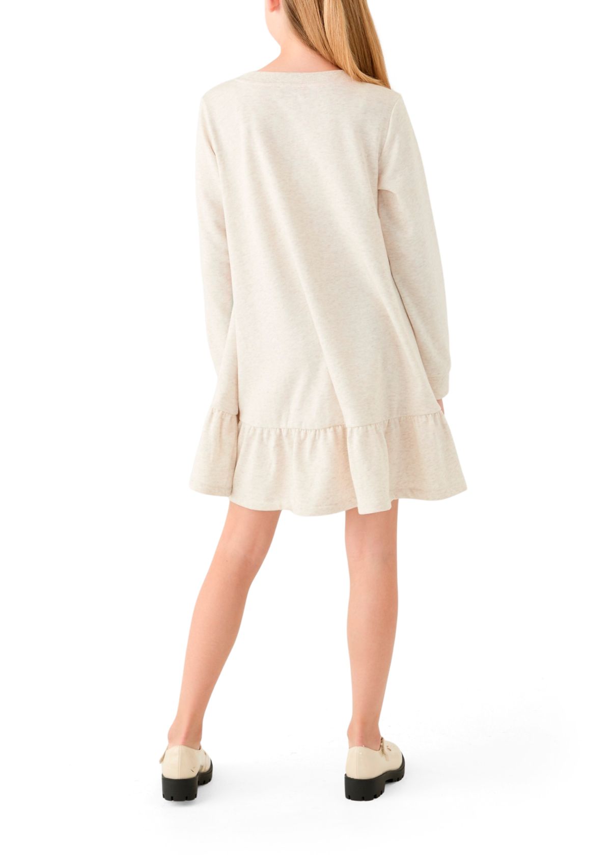 Girls 7-16 Long Sleeve Sweater Dress