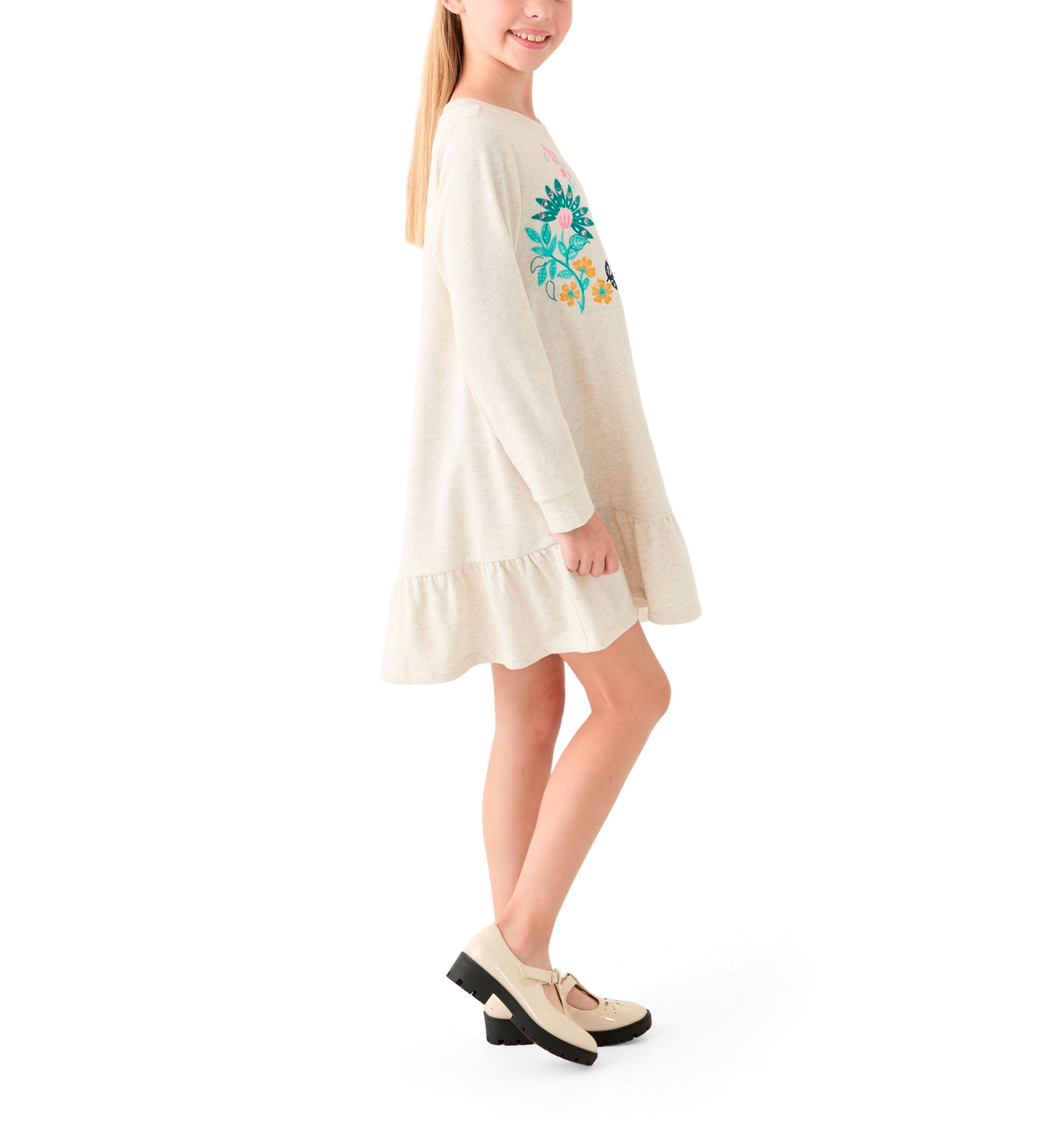 Girls 7-16 Long Sleeve Sweater Dress
