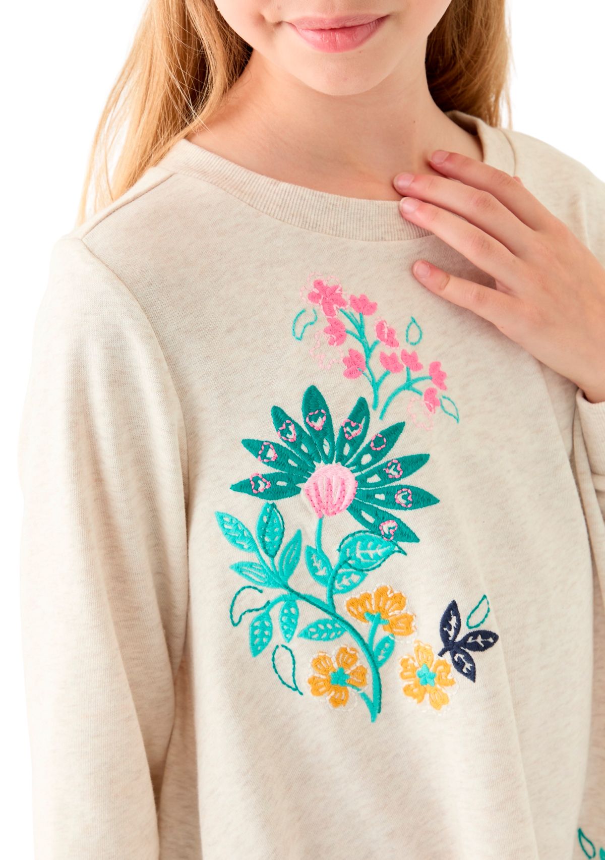 Girls 7-16 Long Sleeve Sweater Dress