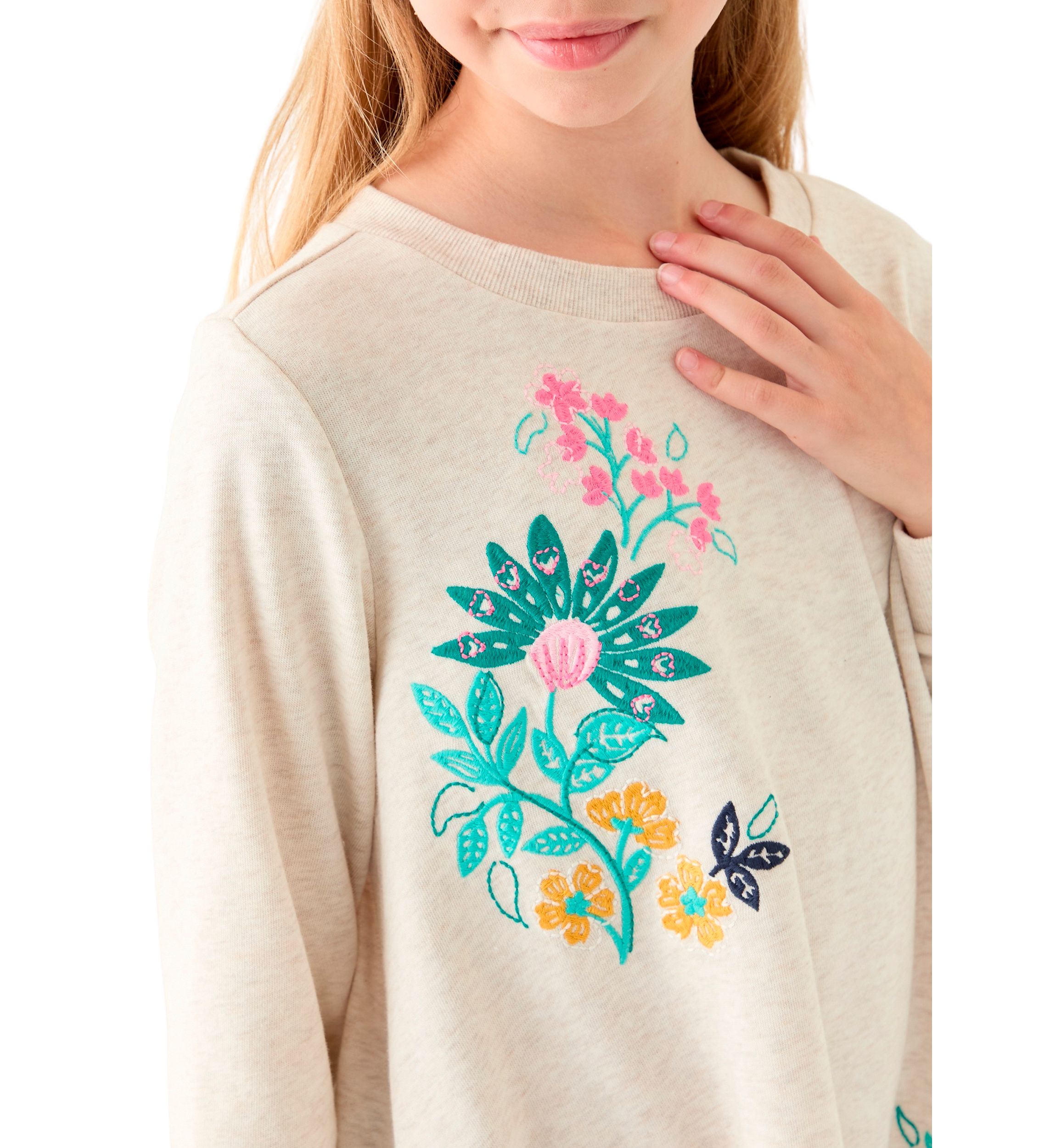 Girls 7-16 Long Sleeve Sweater Dress