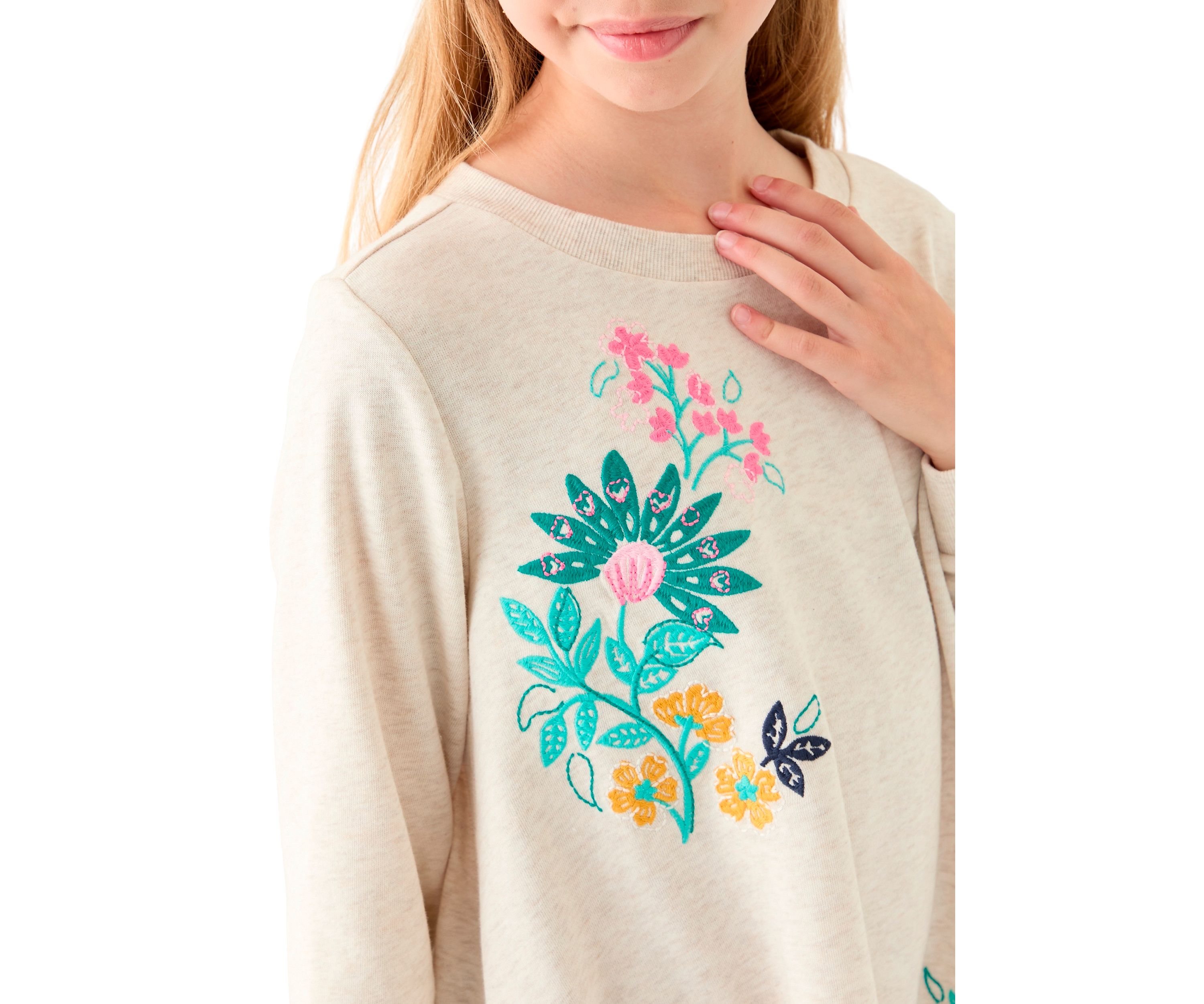 Girls 7-16 Long Sleeve Sweater Dress