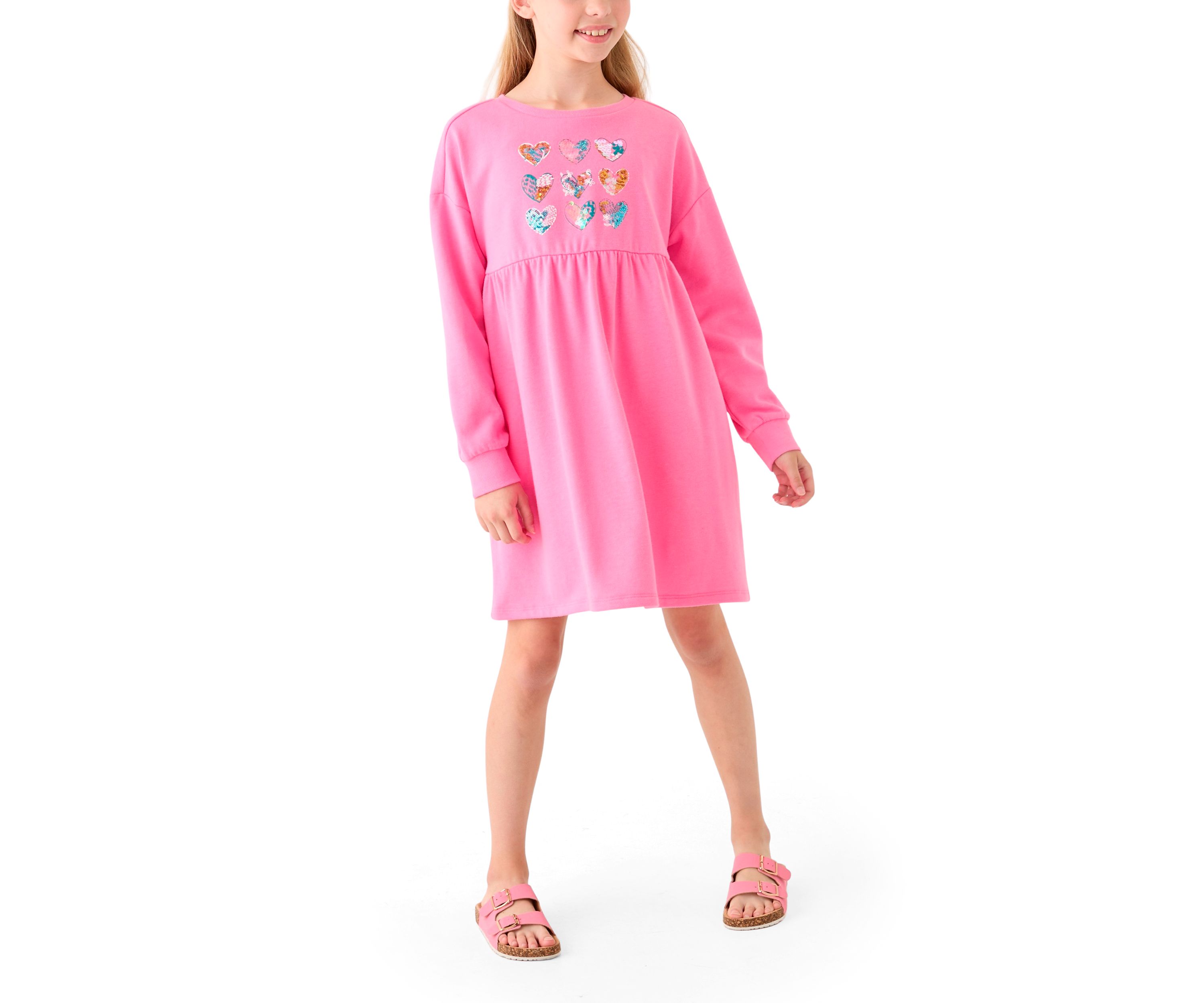 Girls 7-16 Long Sleeve Sweater Dress