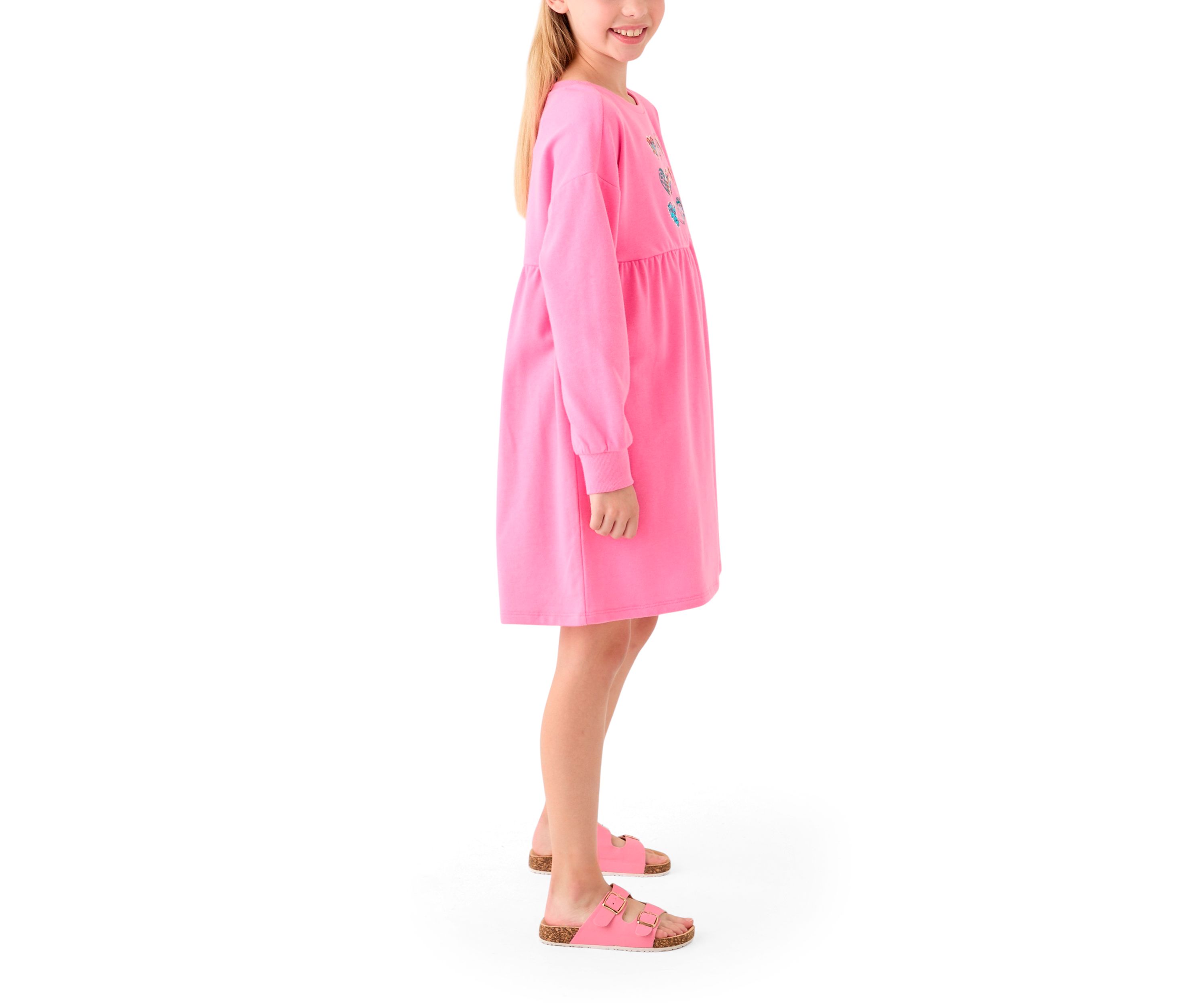 Girls 7-16 Long Sleeve Sweater Dress