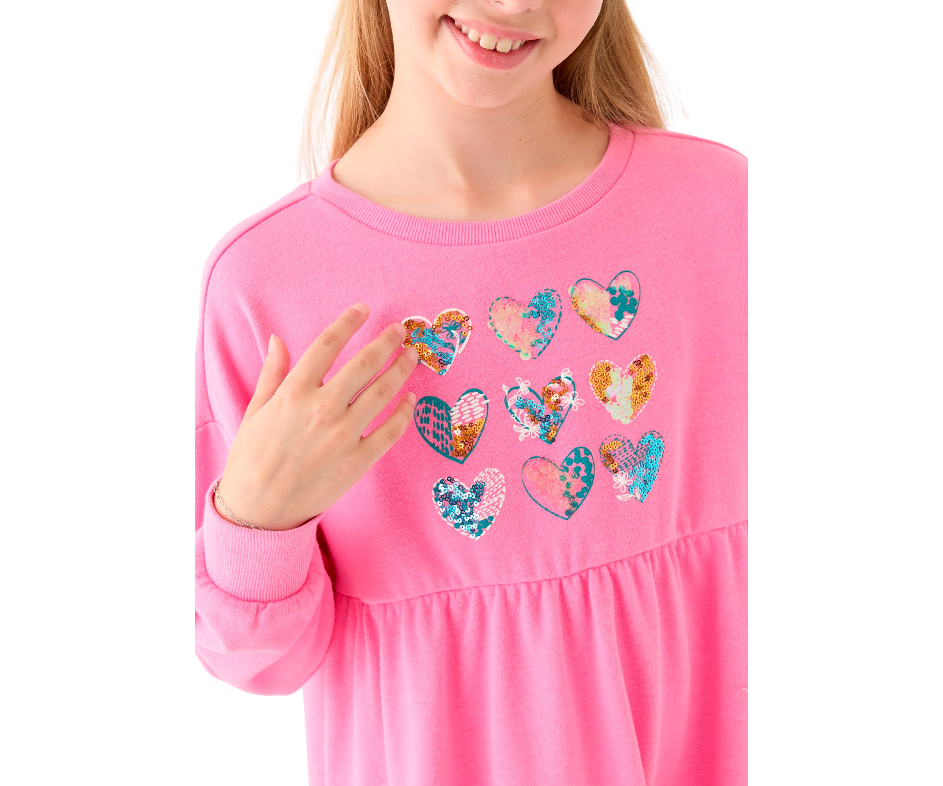 Girls 7-16 Long Sleeve Sweater Dress