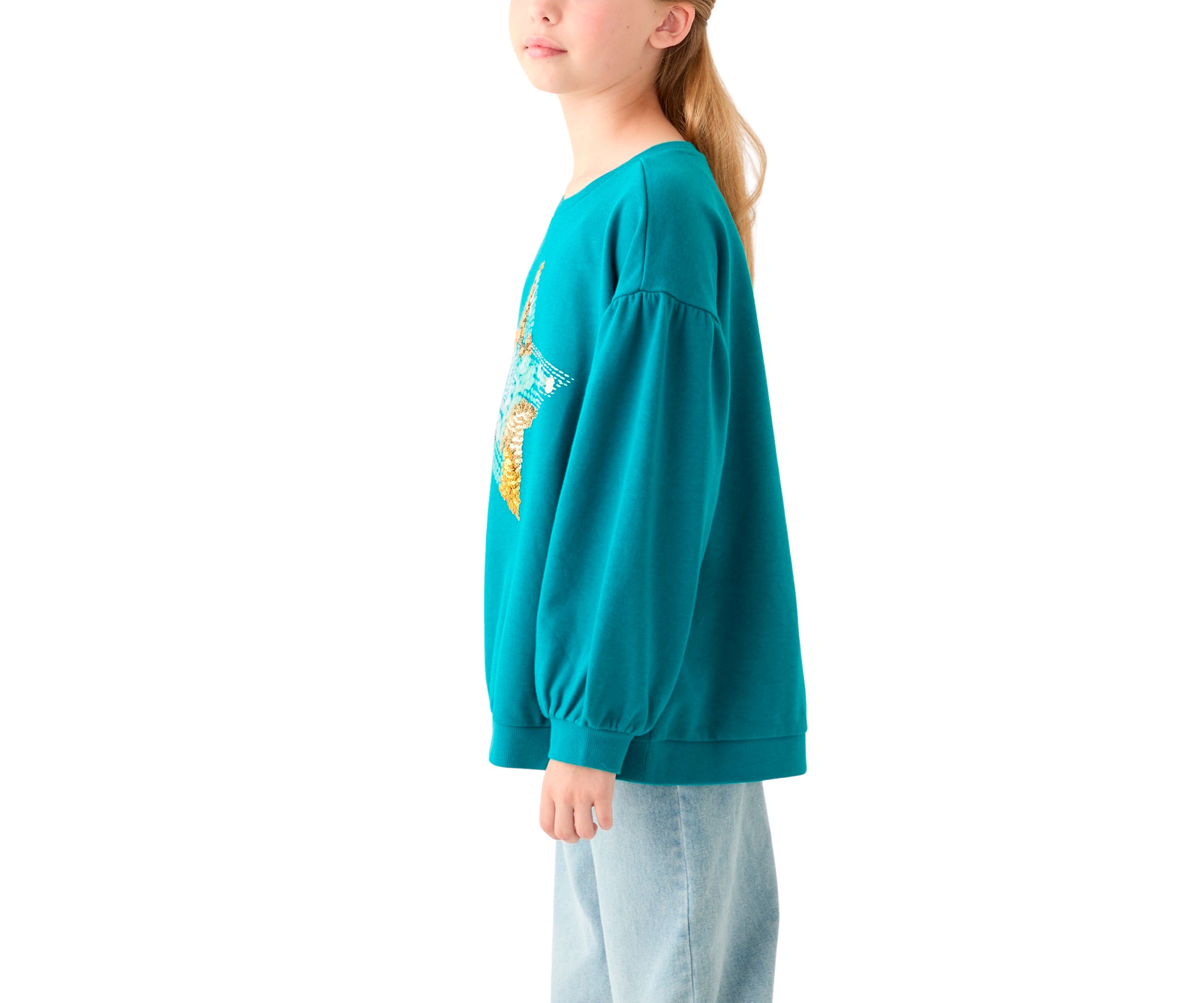 Girls 7-16 French Terry Sweeper Sweatshirt
