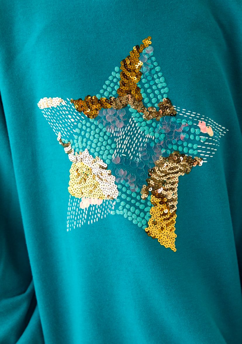 Girls 7-16 French Terry Sweeper Sweatshirt