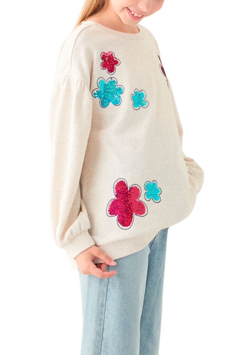 Girls 7-16 French Terry Sweeper Sweatshirt