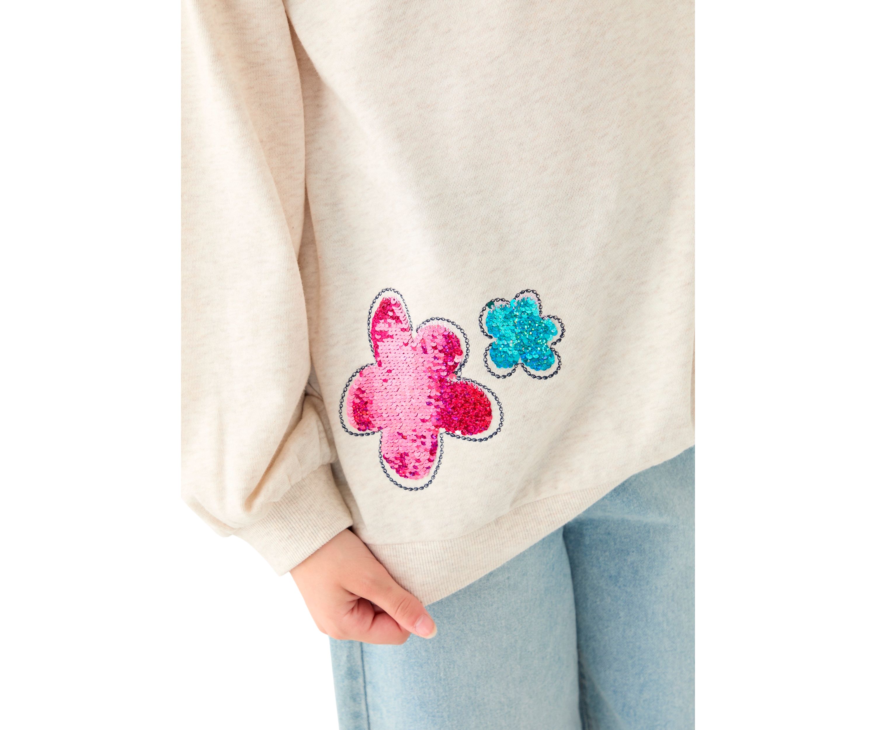 Girls 7-16 French Terry Sweeper Sweatshirt