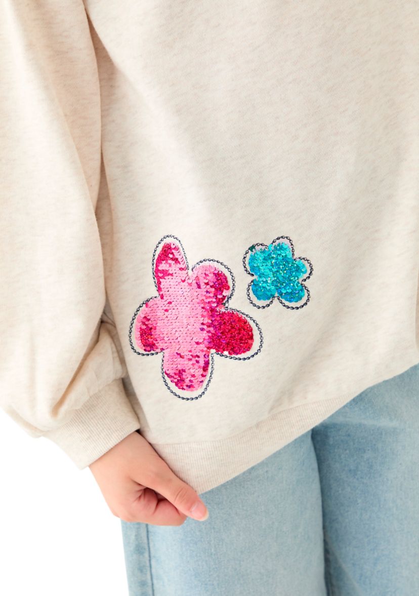 Girls 7-16 French Terry Sweeper Sweatshirt