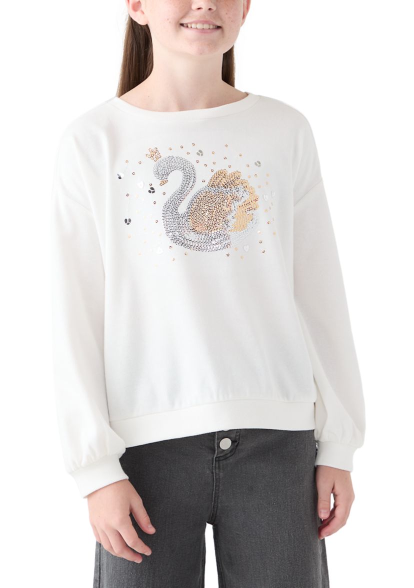 Girls 7-16 Rhinestone Swan Graphic T-Shirt 