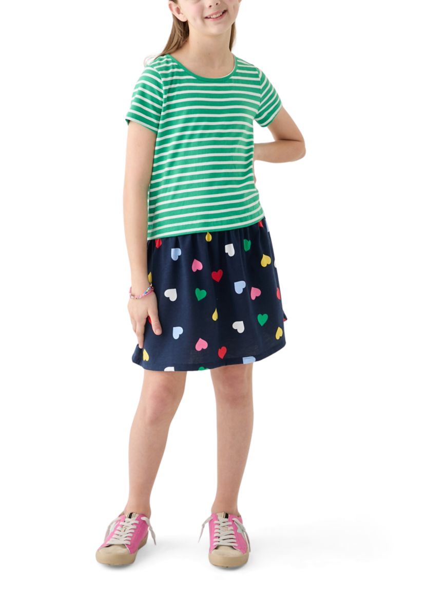 Girls 7-16 2fer Knit Dress
