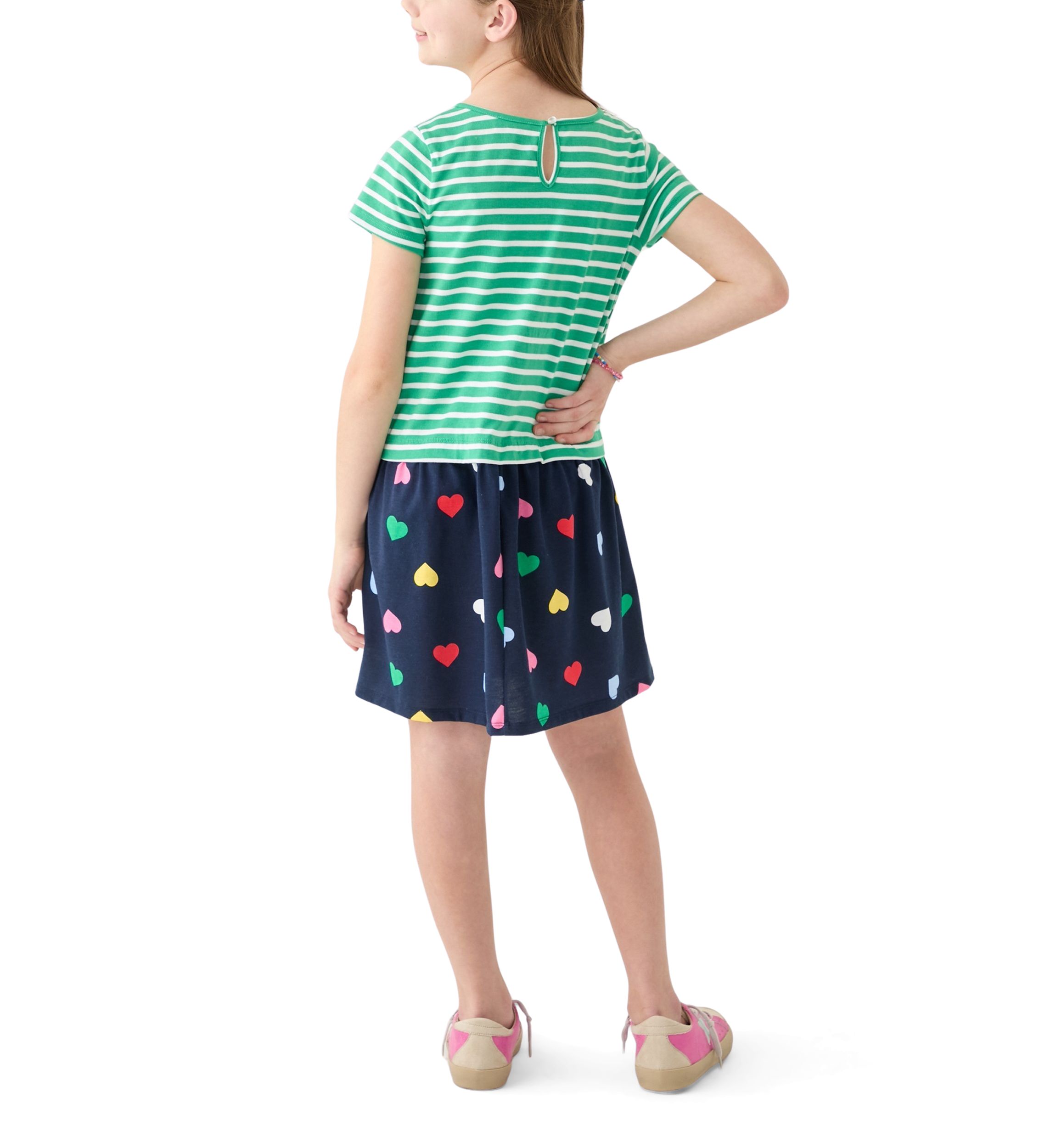 Girls 7-16 2fer Knit Dress