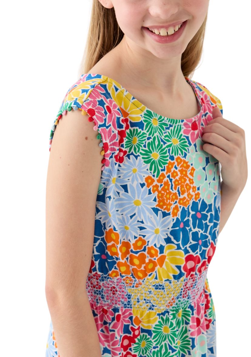 Girls 7-16 Smocked Waist Knit Dress