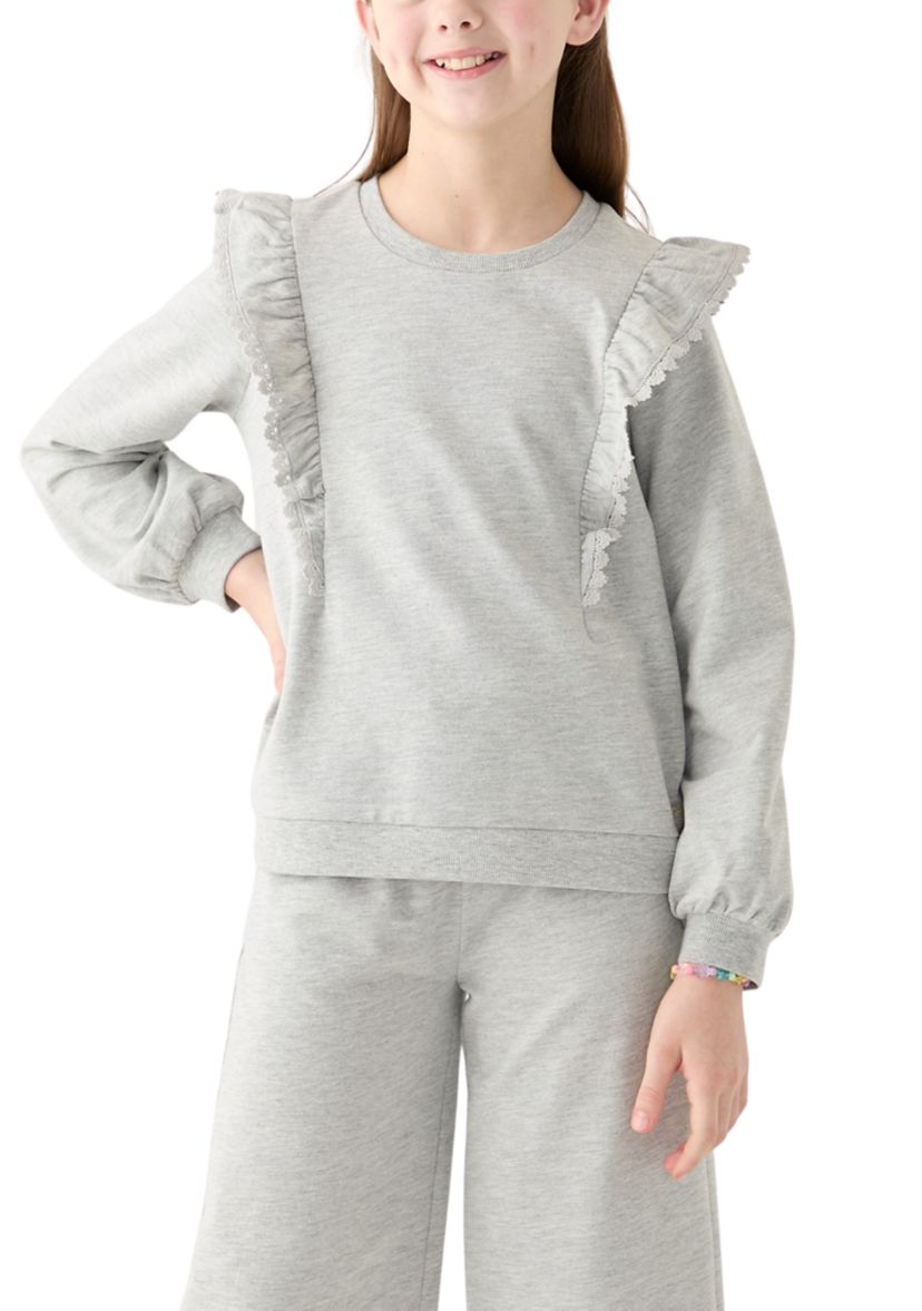 Girls 7-16 Ruffle Sweatshirt