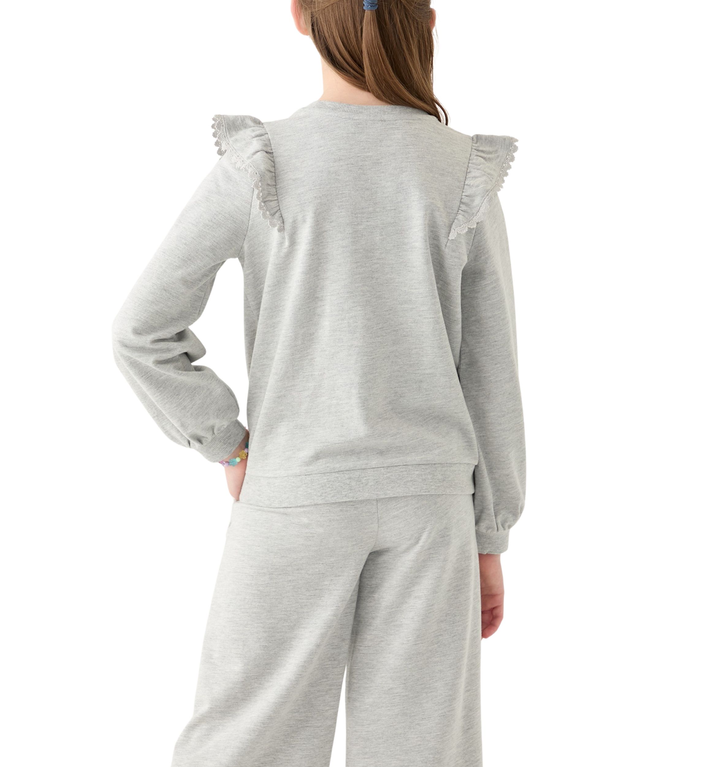 Girls 7-16 Ruffle Sweatshirt