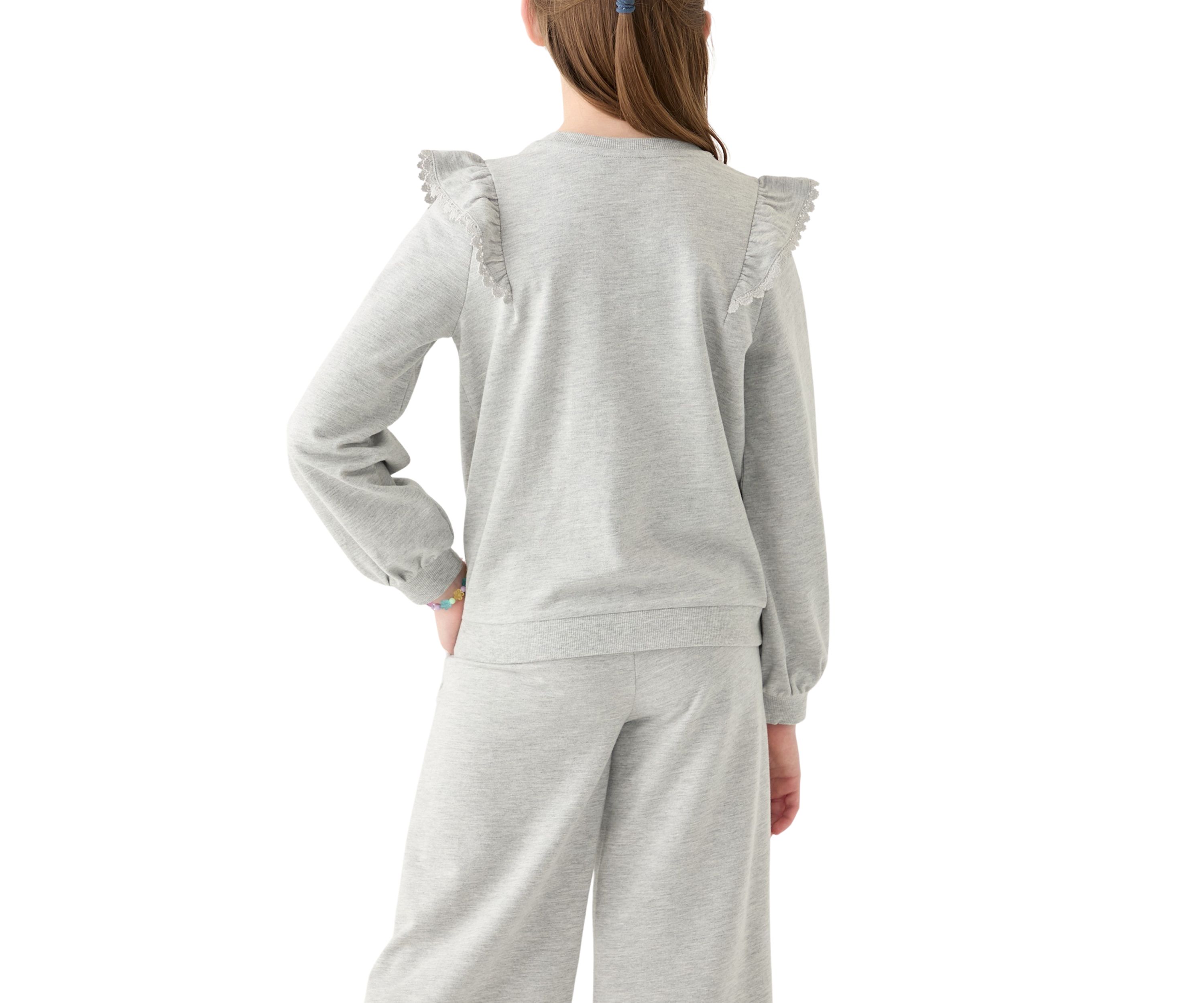 Girls 7-16 Ruffle Sweatshirt