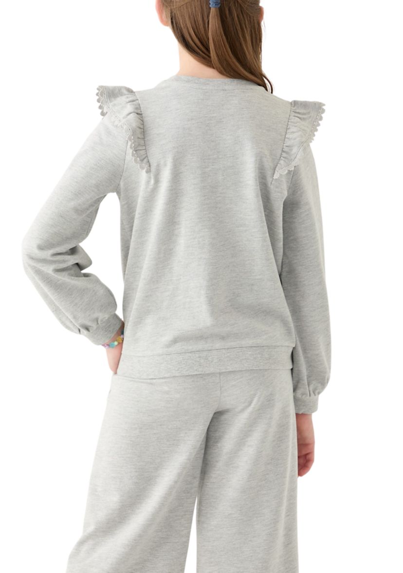 Girls 7-16 Ruffle Sweatshirt