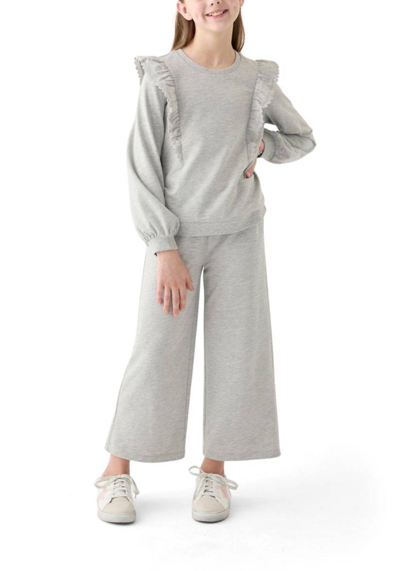 Girls 7-16 Ruffle Sweatshirt