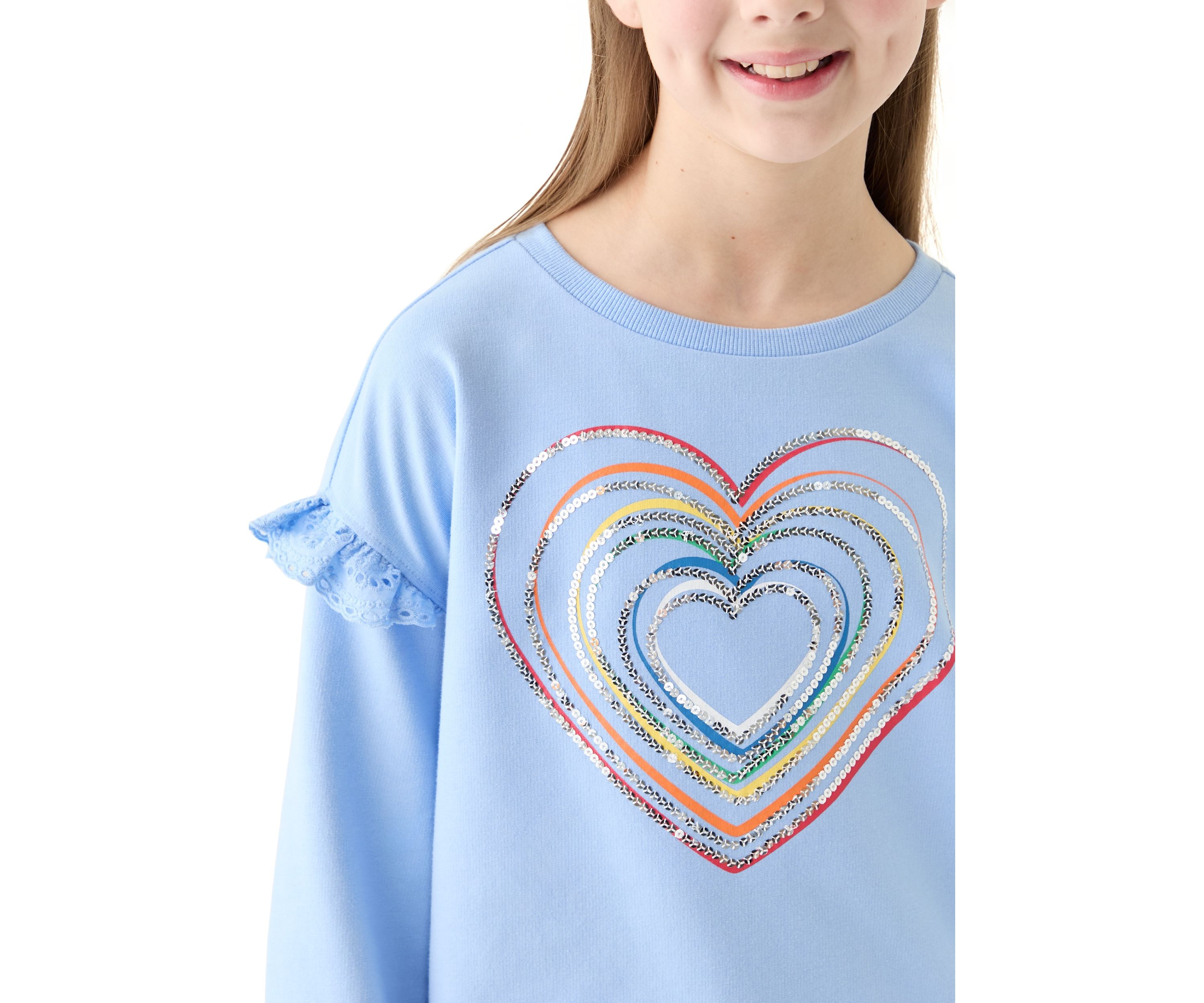 Girls 7-16 Sequin Sweatshirt