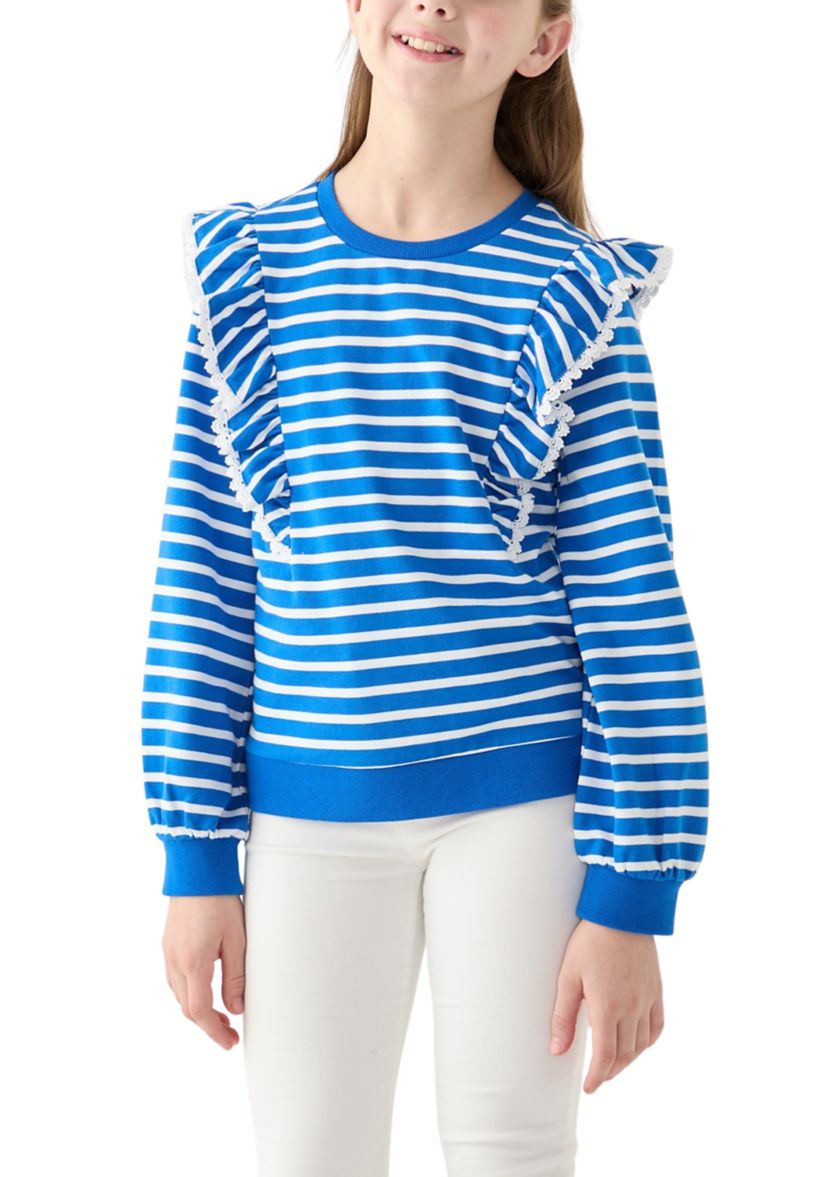 Girls 7-16 Ruffle Sweatshirt 