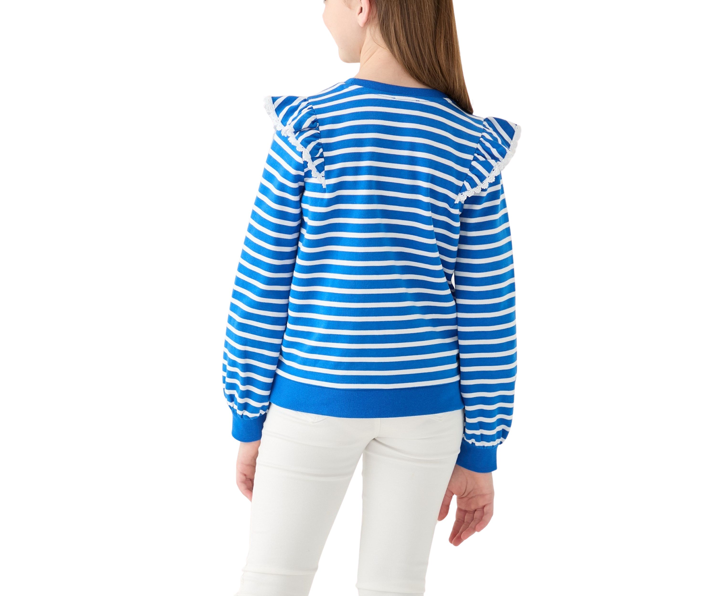Girls 7-16 Ruffle Sweatshirt 