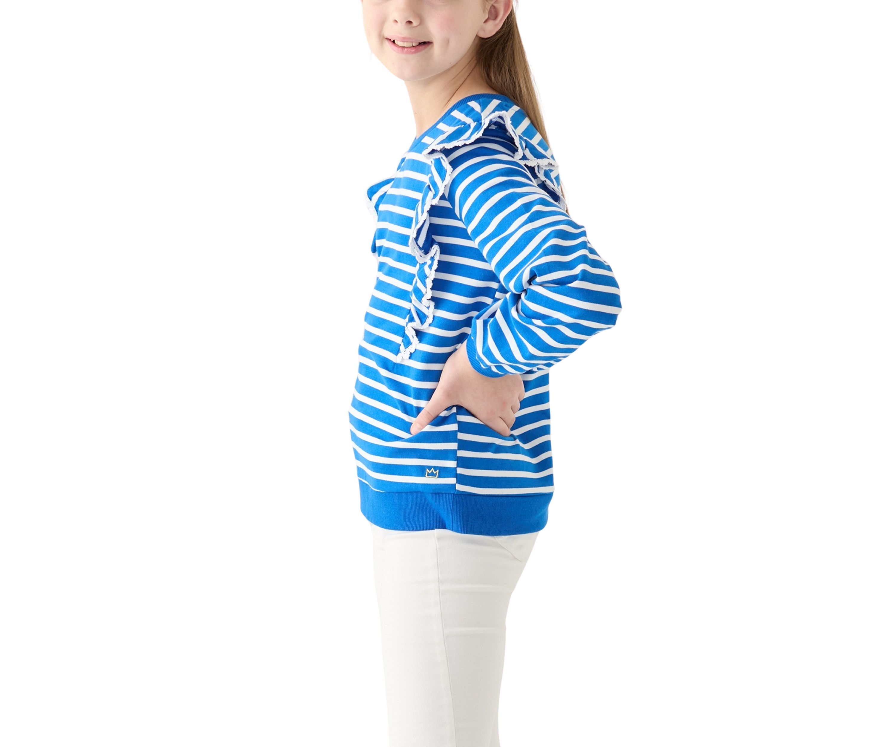 Girls 7-16 Ruffle Sweatshirt 