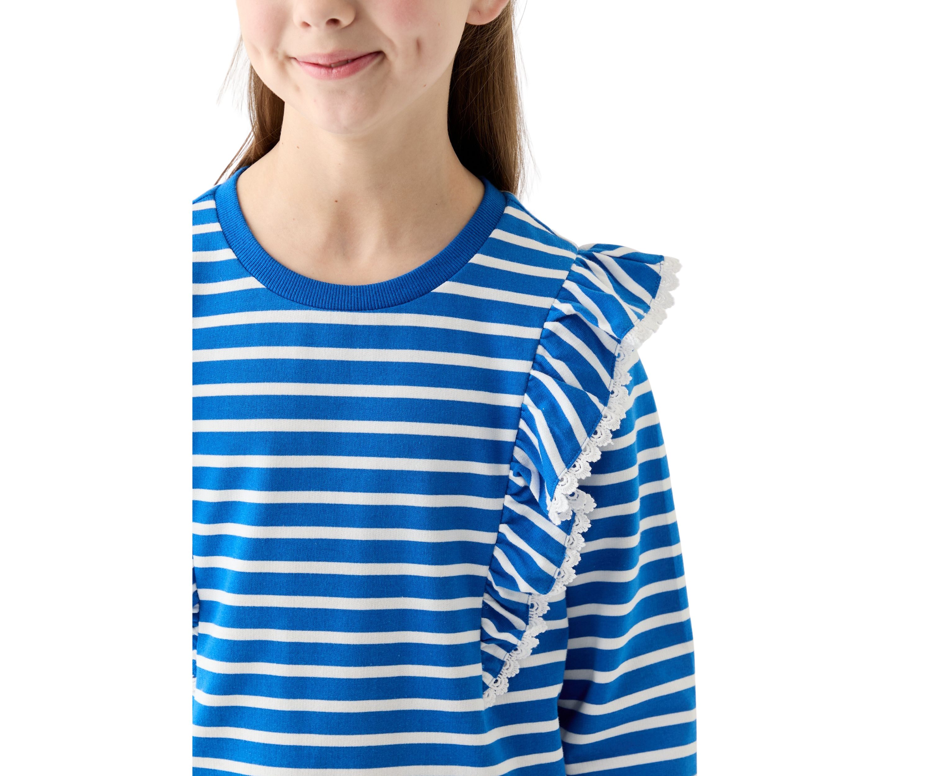 Girls 7-16 Ruffle Sweatshirt 