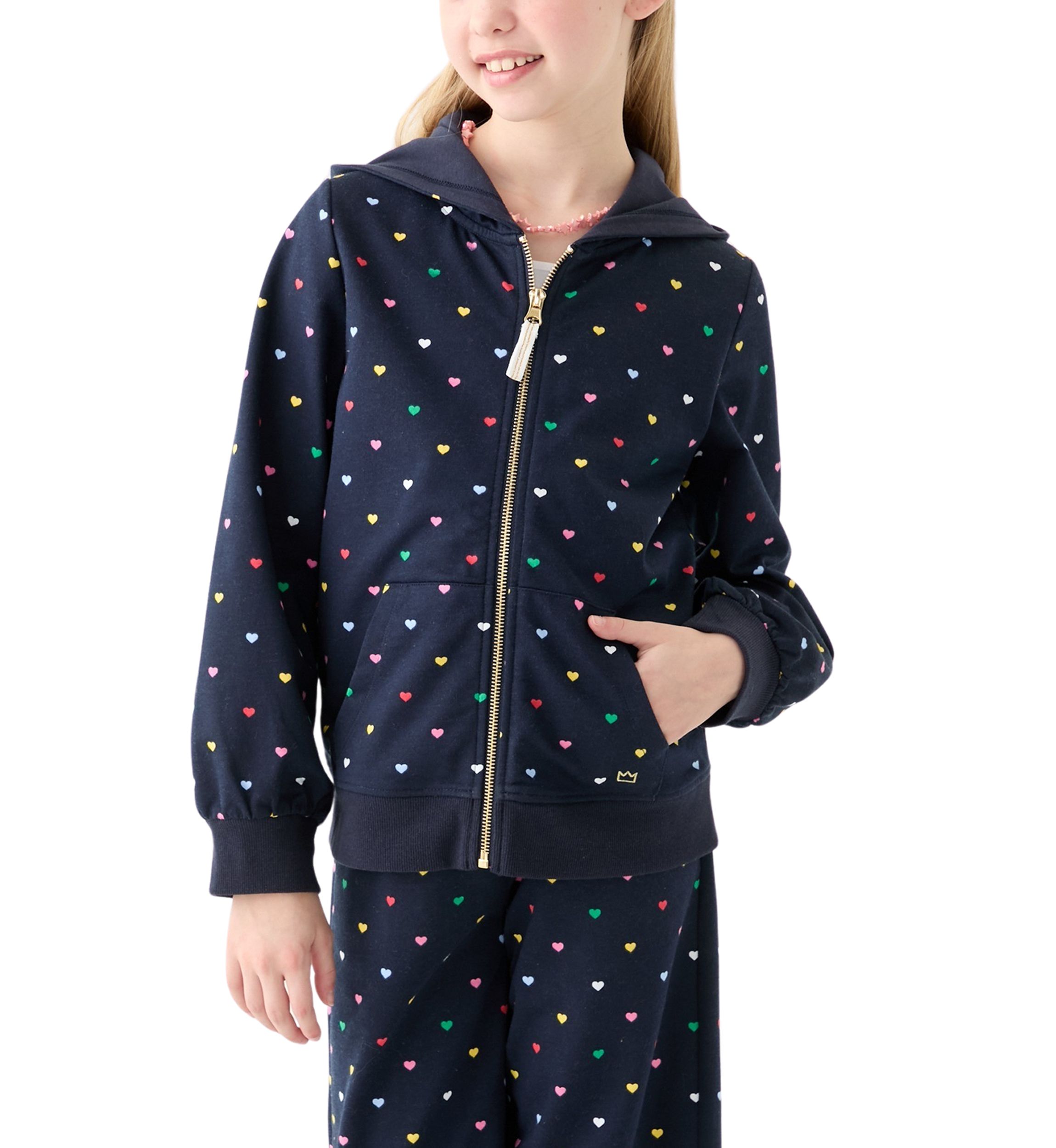 Girls 7-16 French Terry Zip Hoodie