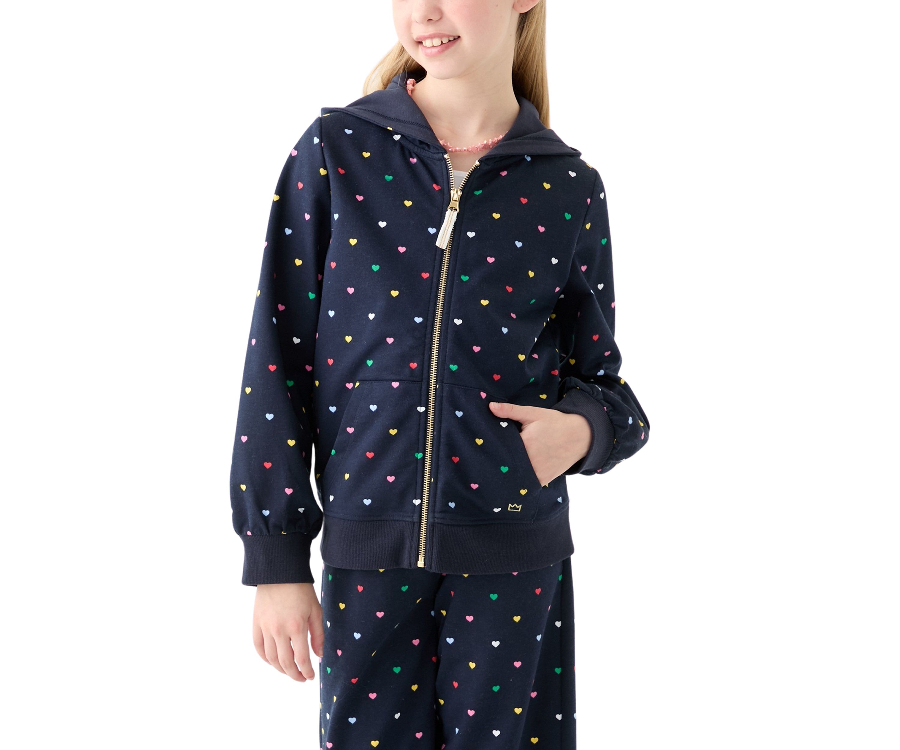 Girls 7-16 French Terry Zip Hoodie