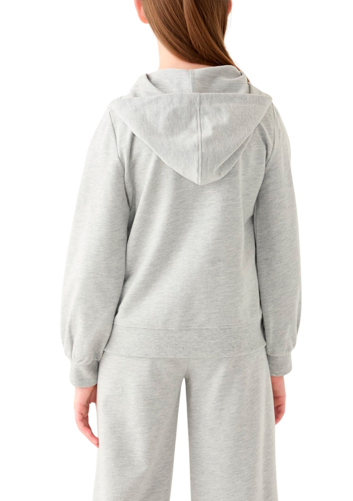 Girls 7-16 French Terry Zip Heather Hoodie
