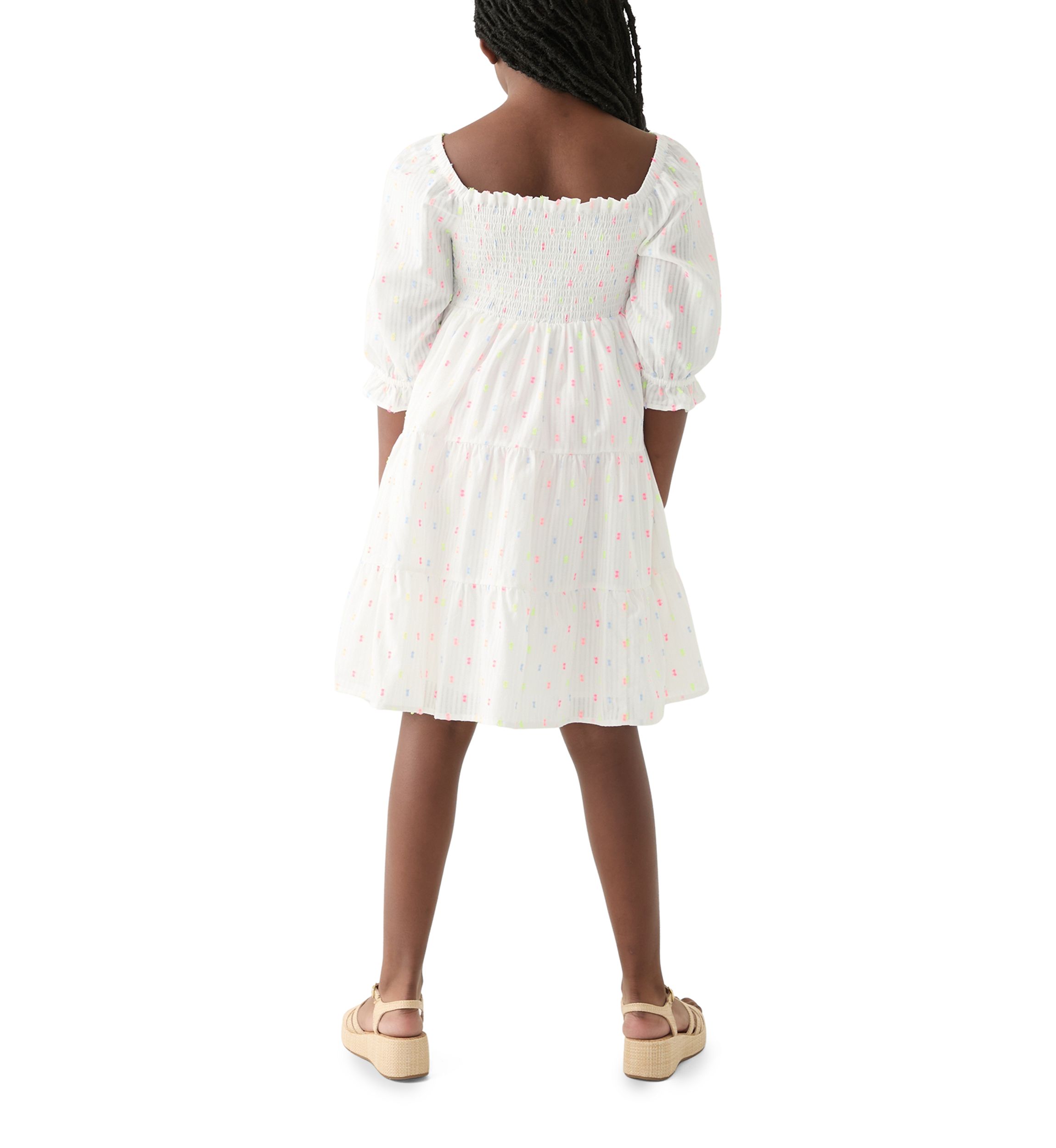 Girls 7-16 Smocked Chiffon Dress