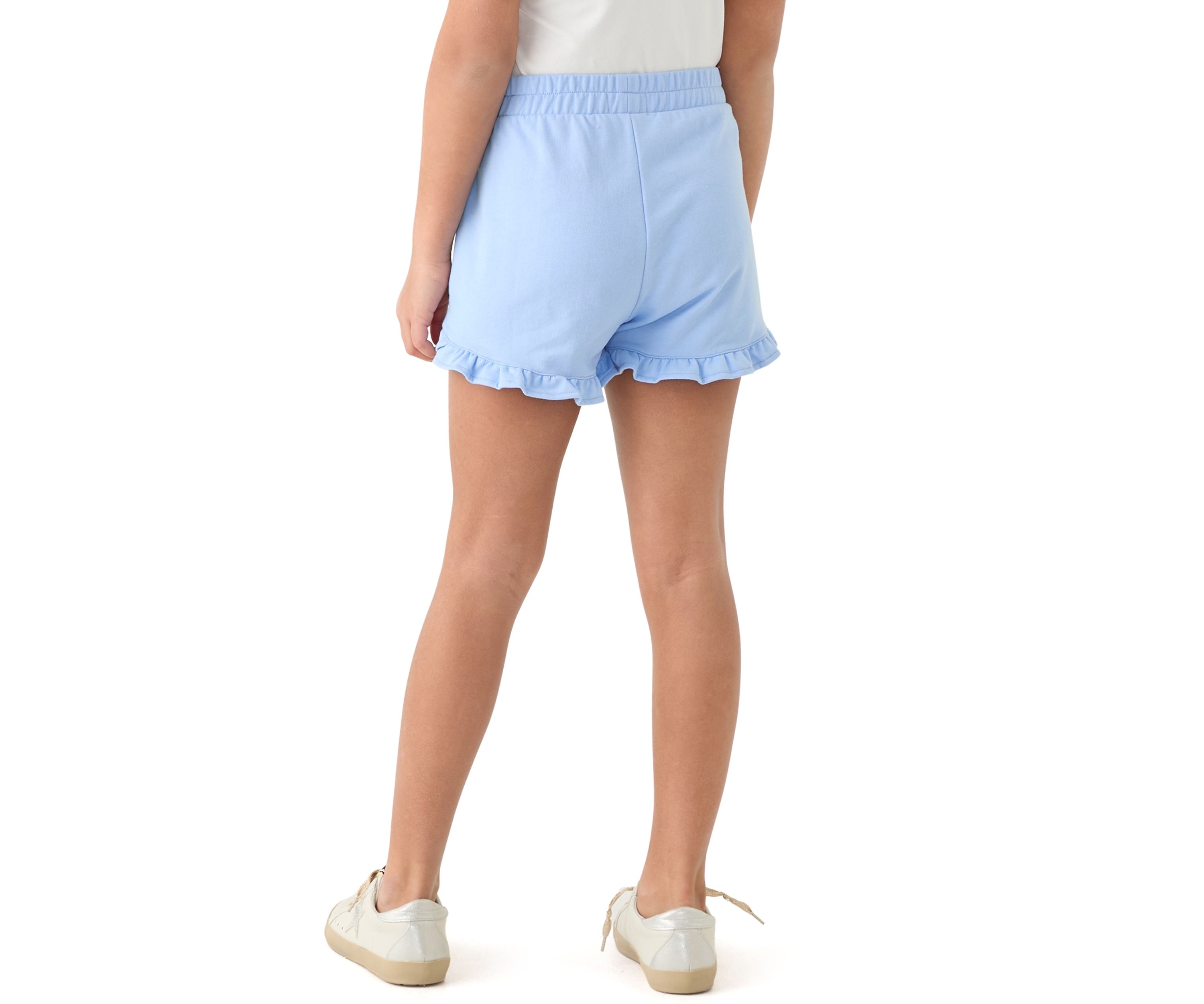 Girls 7-16 Pull On Ruffle Shorts