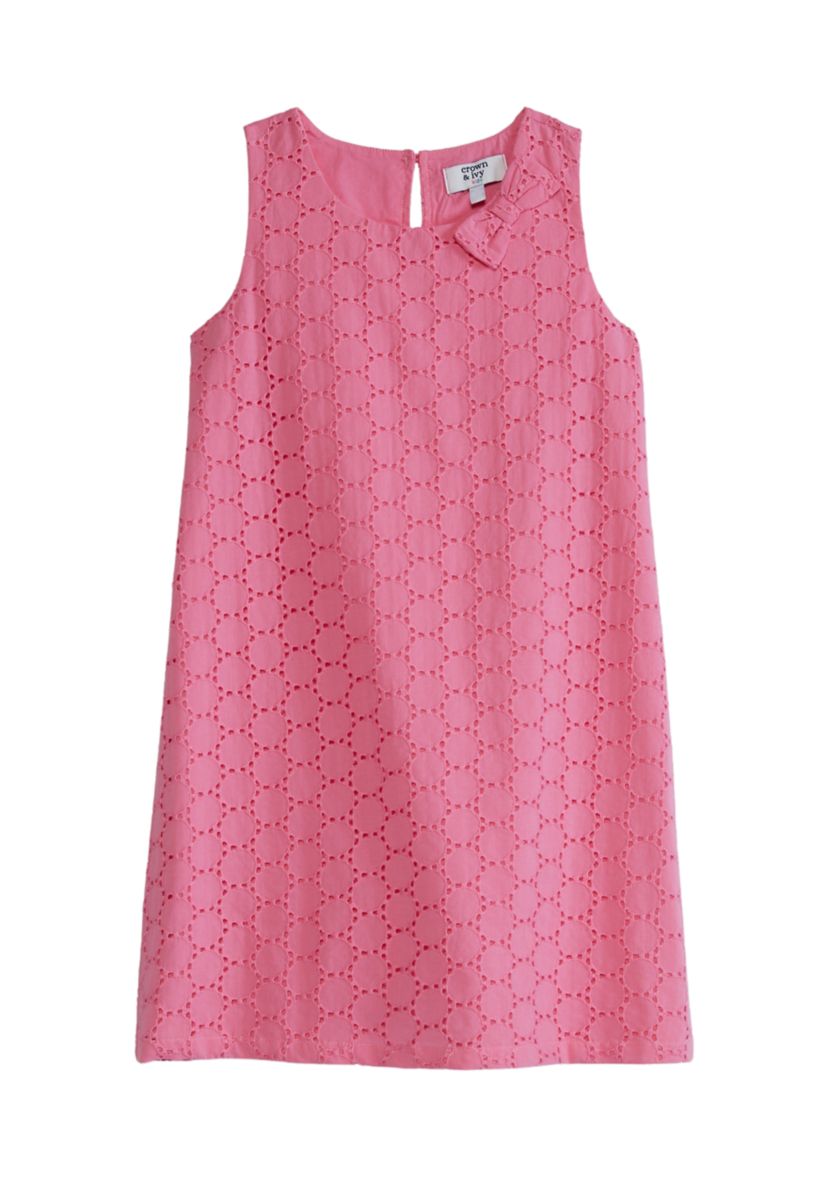 Girls 4-6x Sleeveless A  Line Cutout Dress