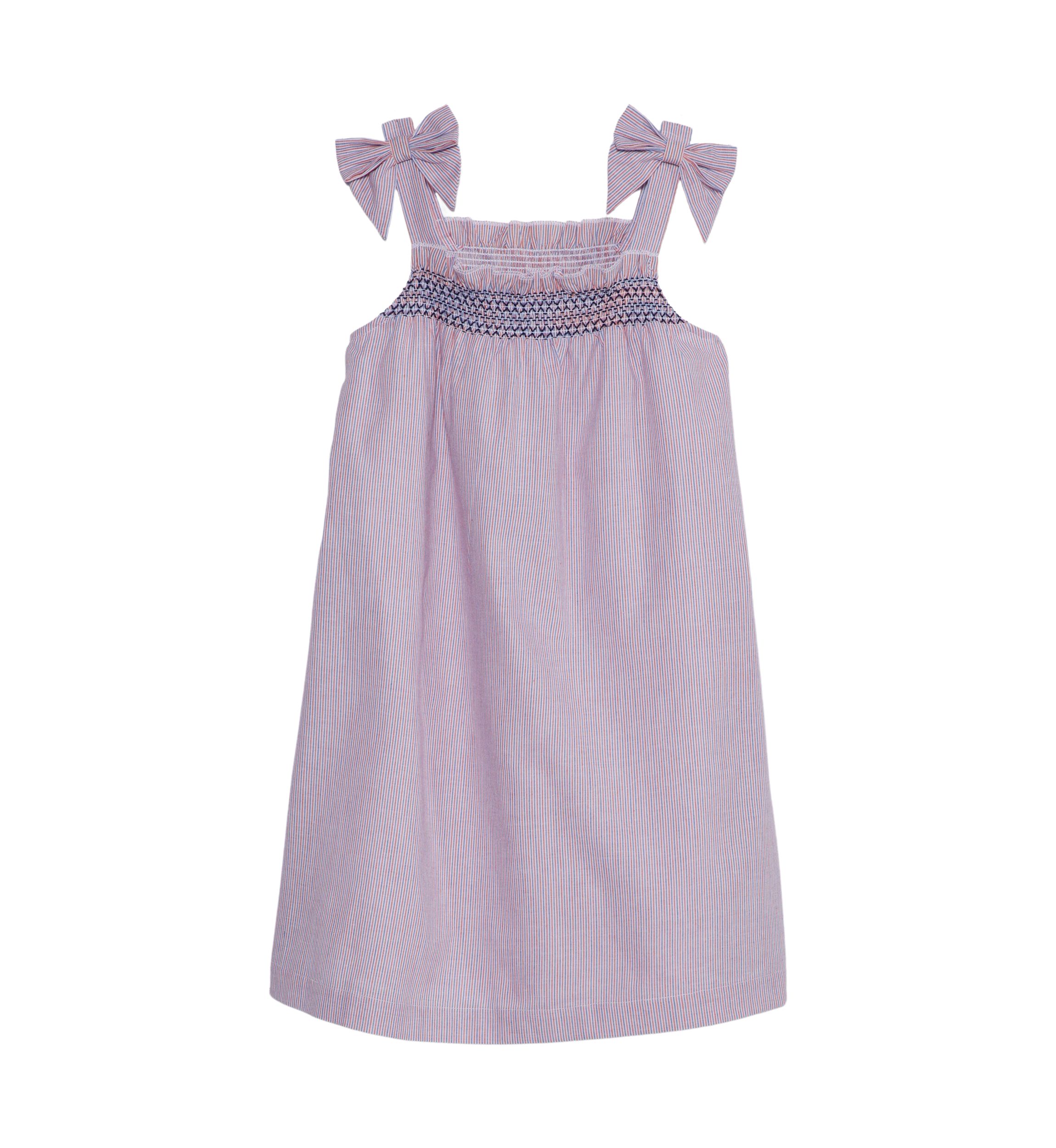 Girls 4-6x Bow Shoulder Dress 
