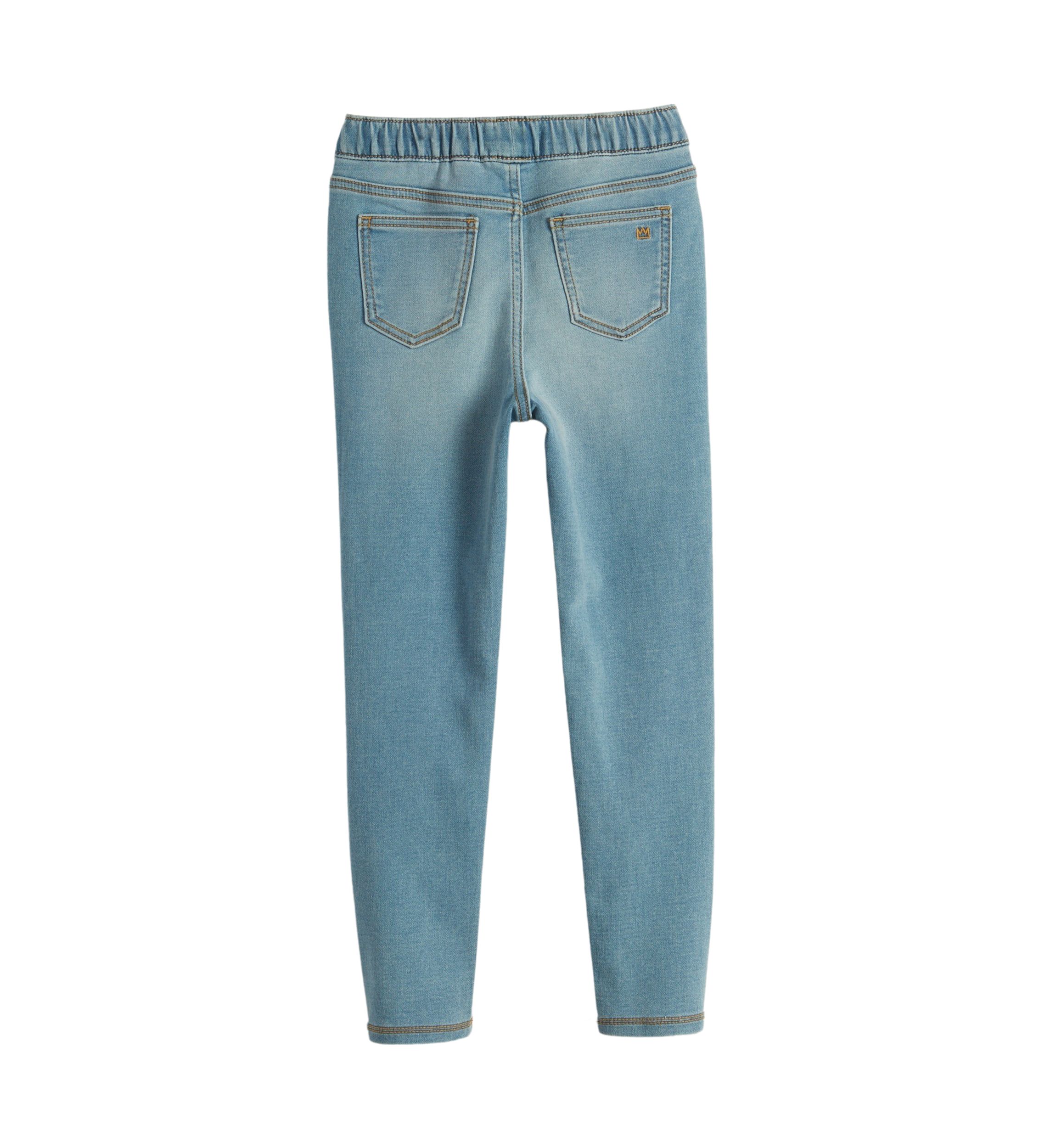 Girls 4-6x Ruffle Pocket Denim Pants