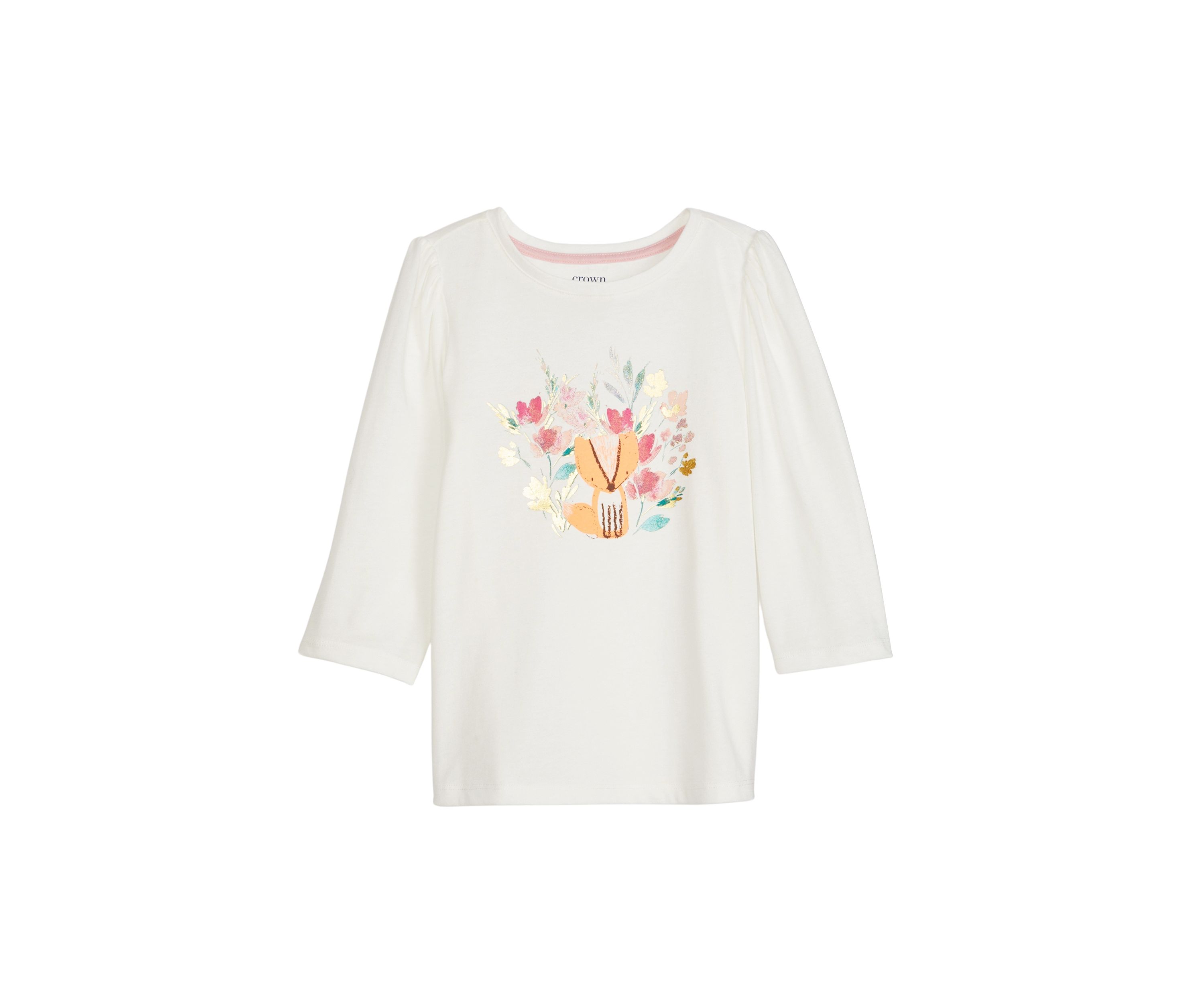 Girls 4-6x 3/4 Sleeve Graphic T-Shirt