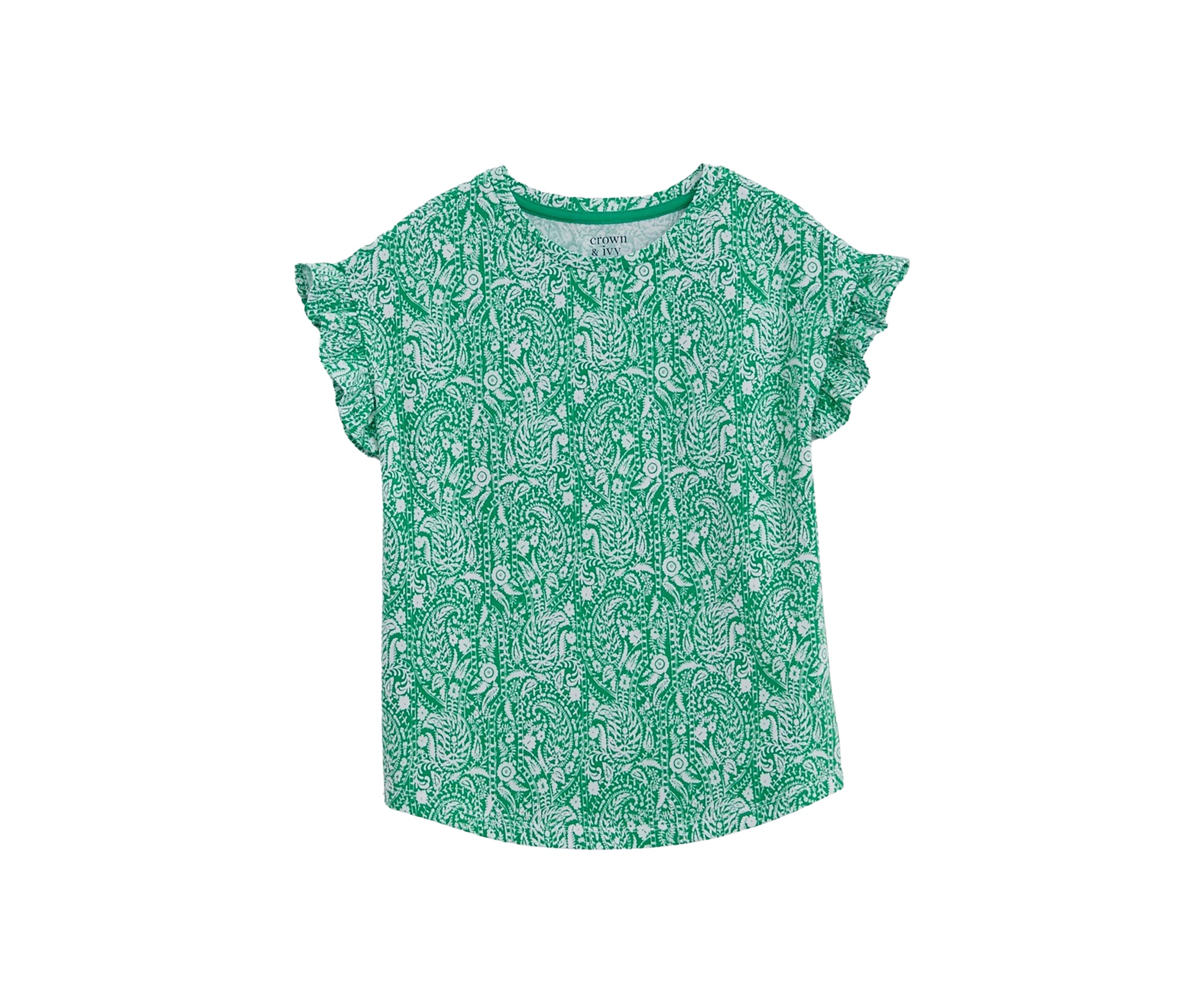 Girls 7-16 Short Sleeve Paisley Print T-Shirt