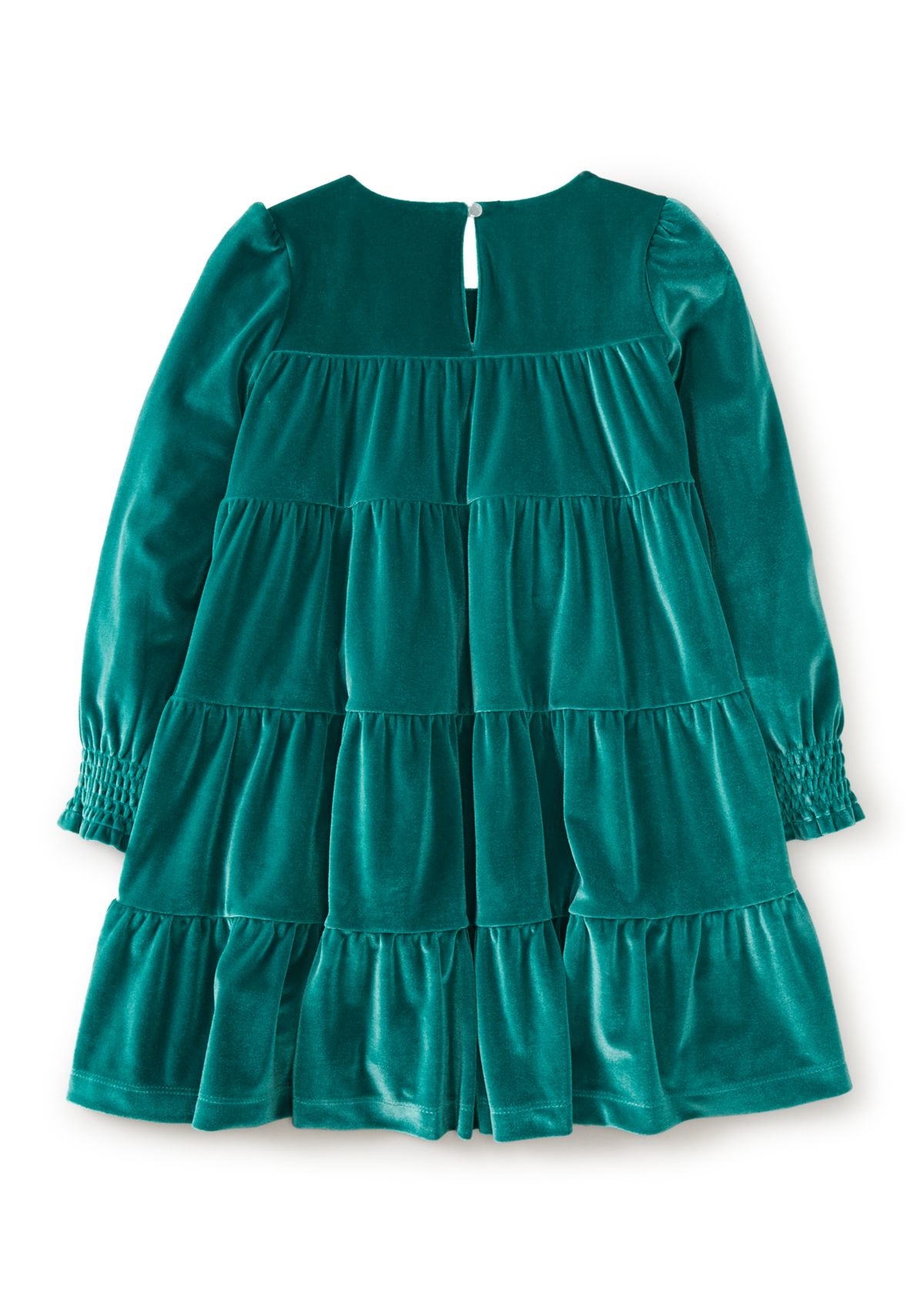 Girls 4-6x Tiered Velvet Dress