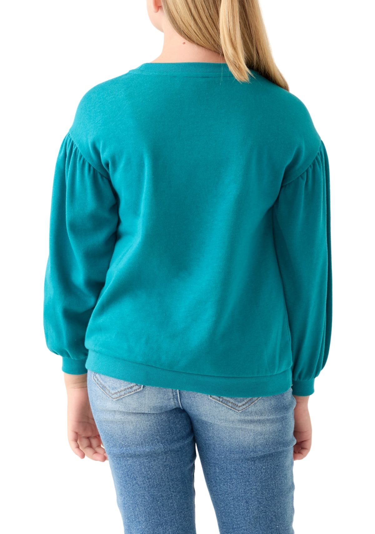 Girls 4-6x French Terry Sweeper Pullover