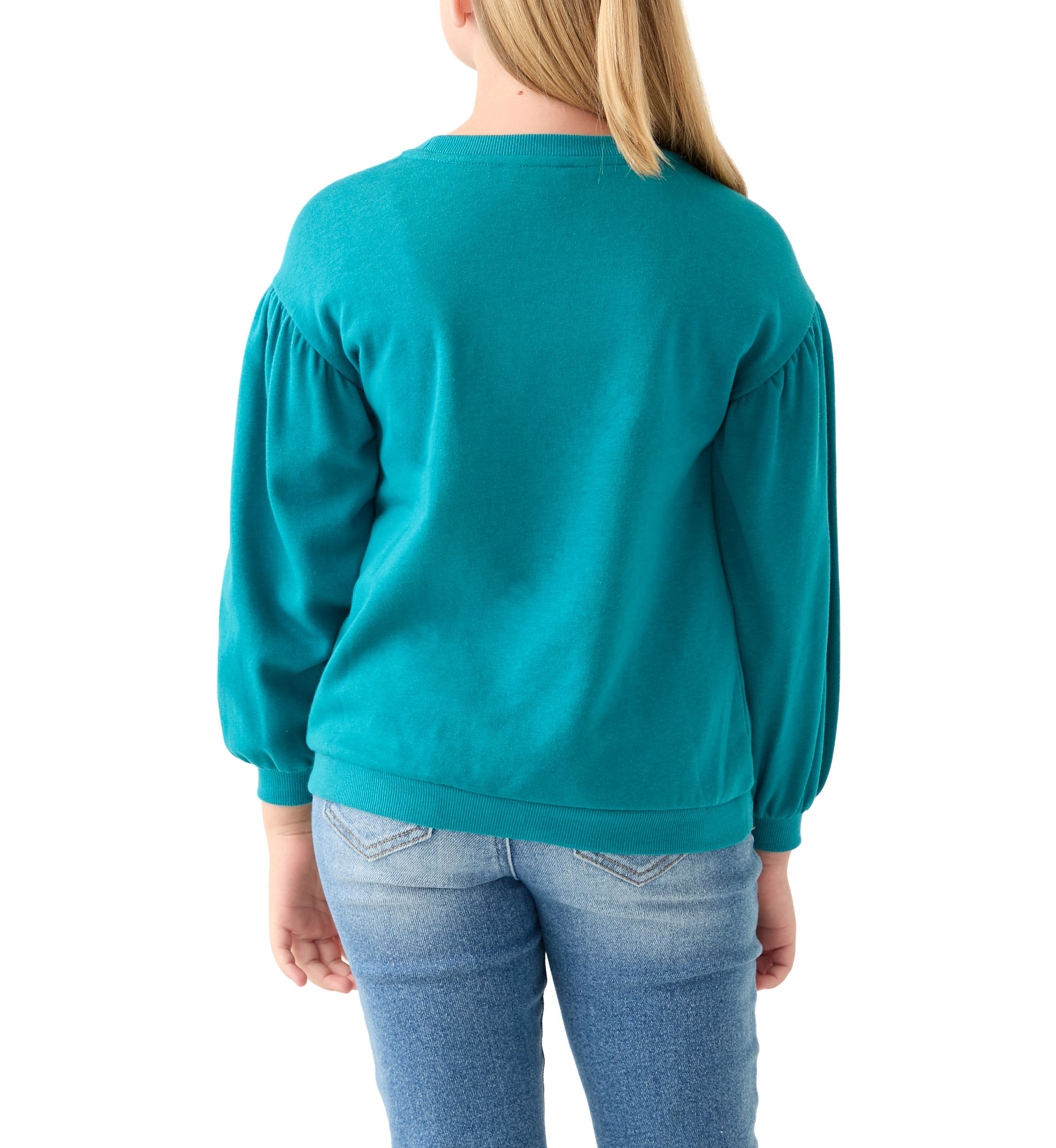 Girls 4-6x French Terry Sweeper Pullover