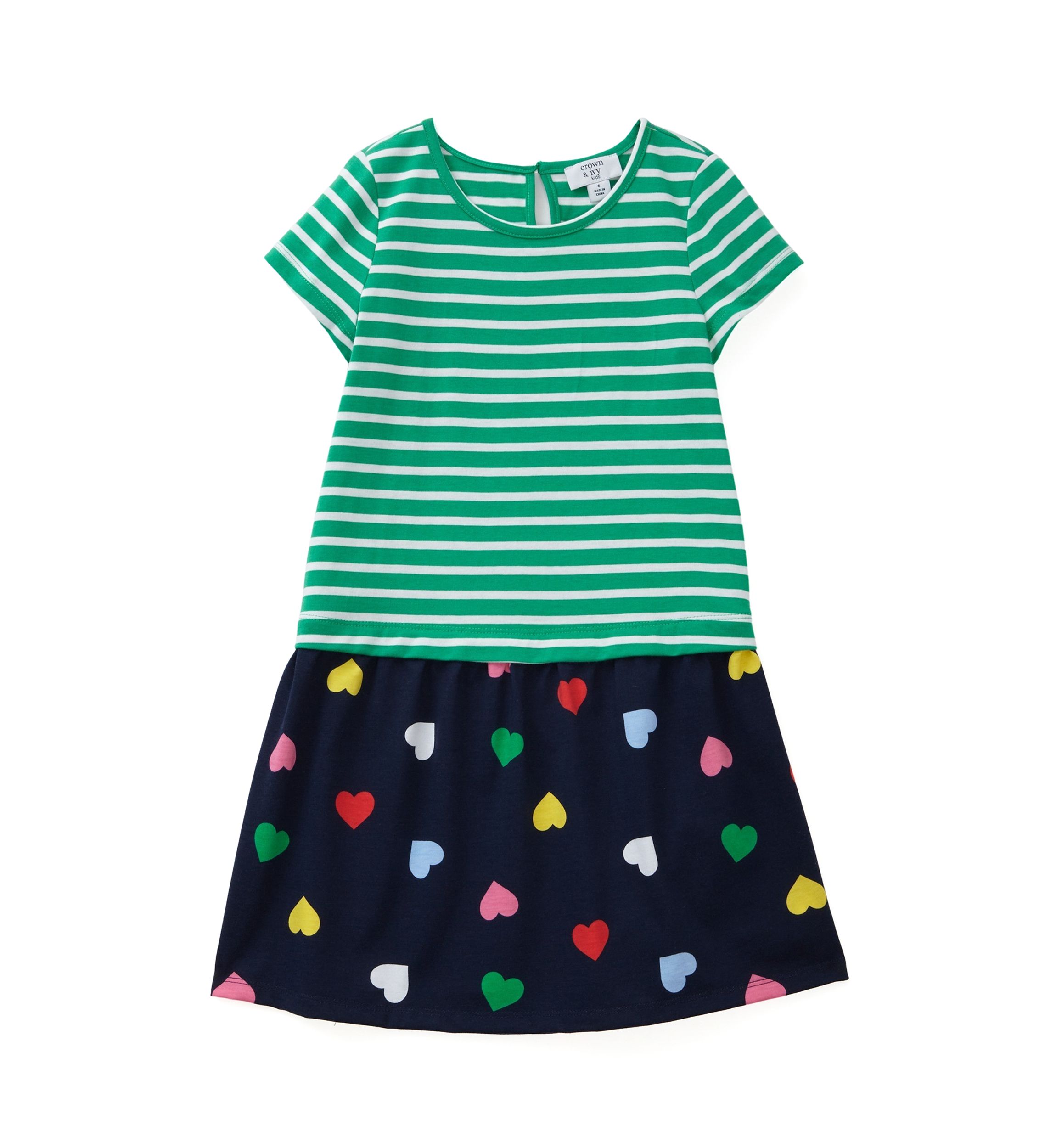 Girls 4-6x 2fer Knit Dress