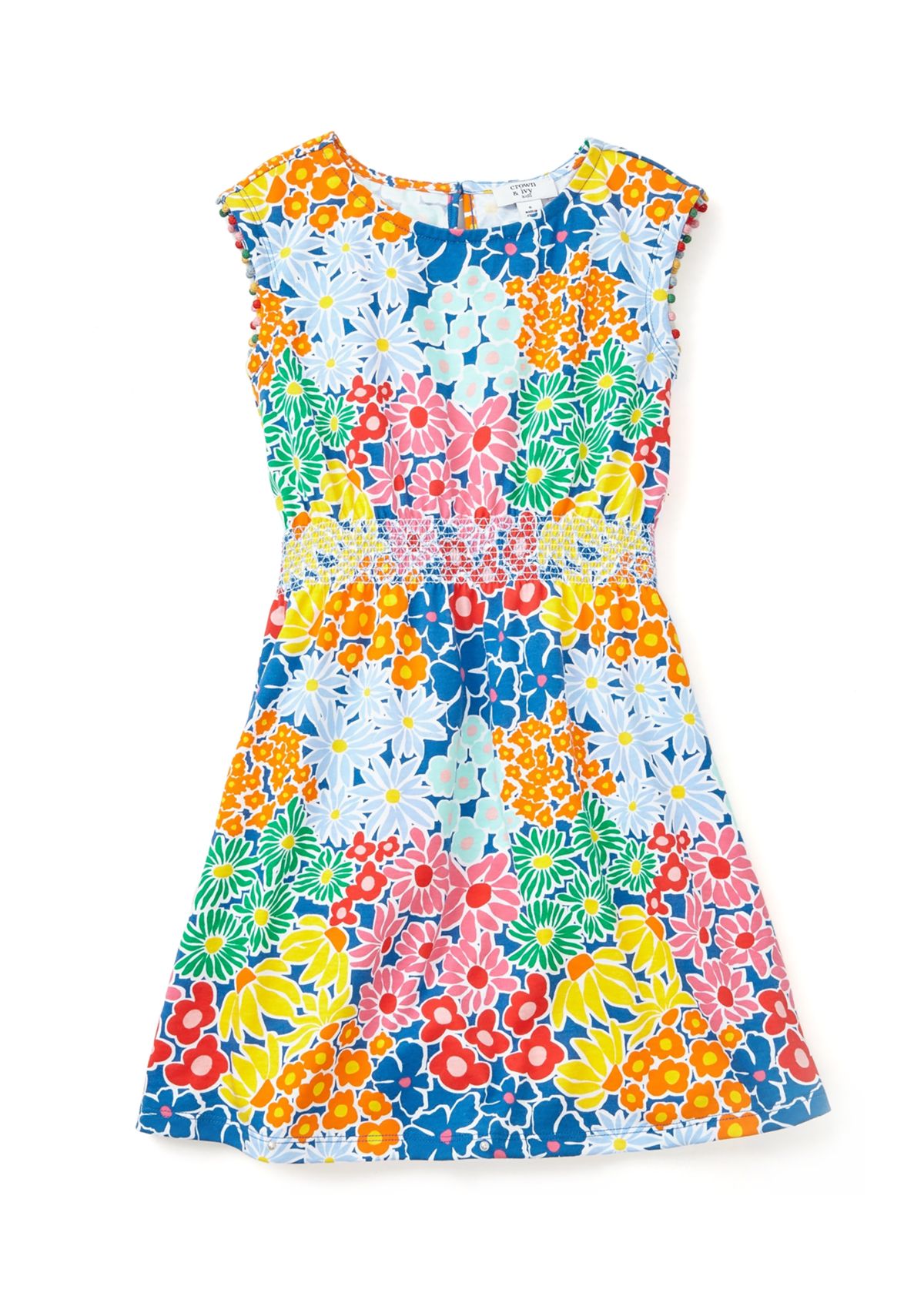 Girls 4-6x Smocked Waist Knit Dress