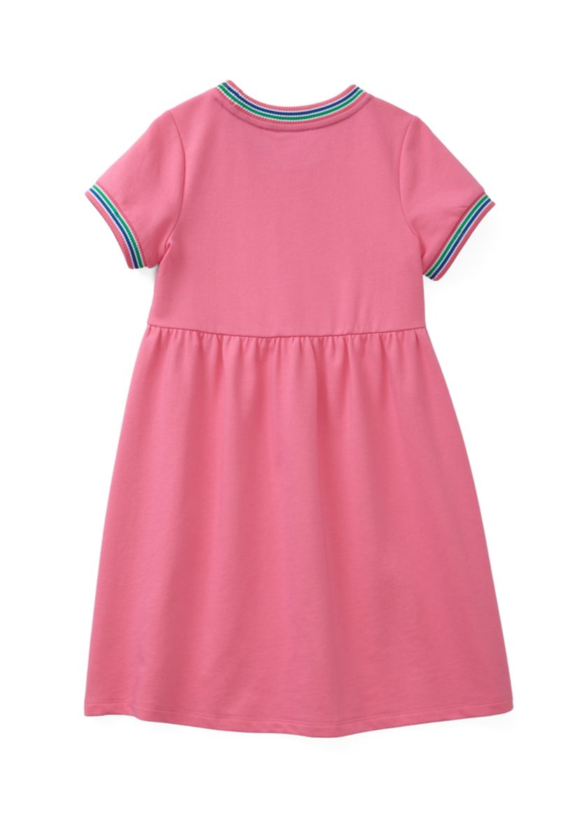 Girls 4-6x Short Sleeve French Terry Dress