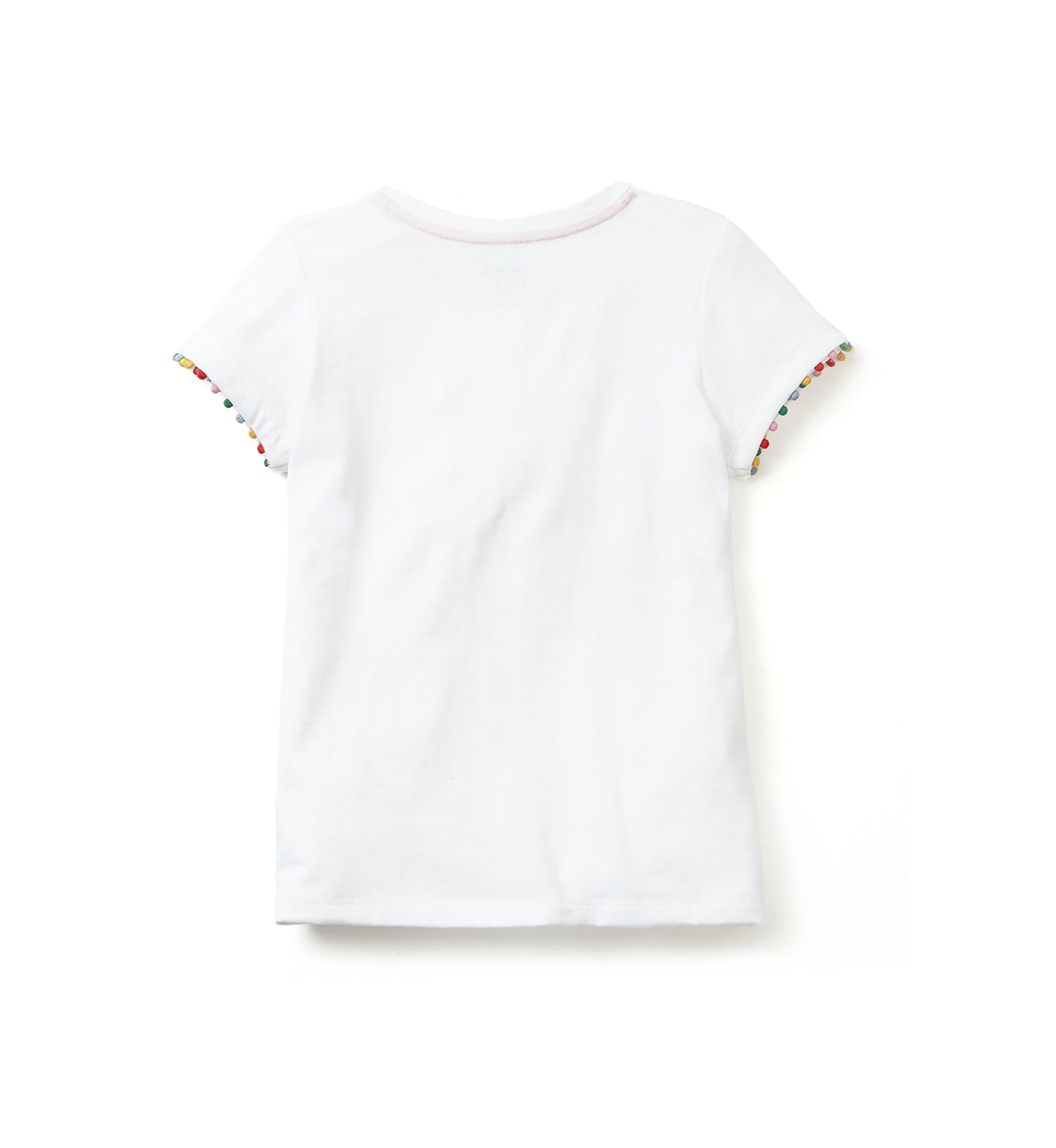 Girls 4-6x Pom Pom Trim Top