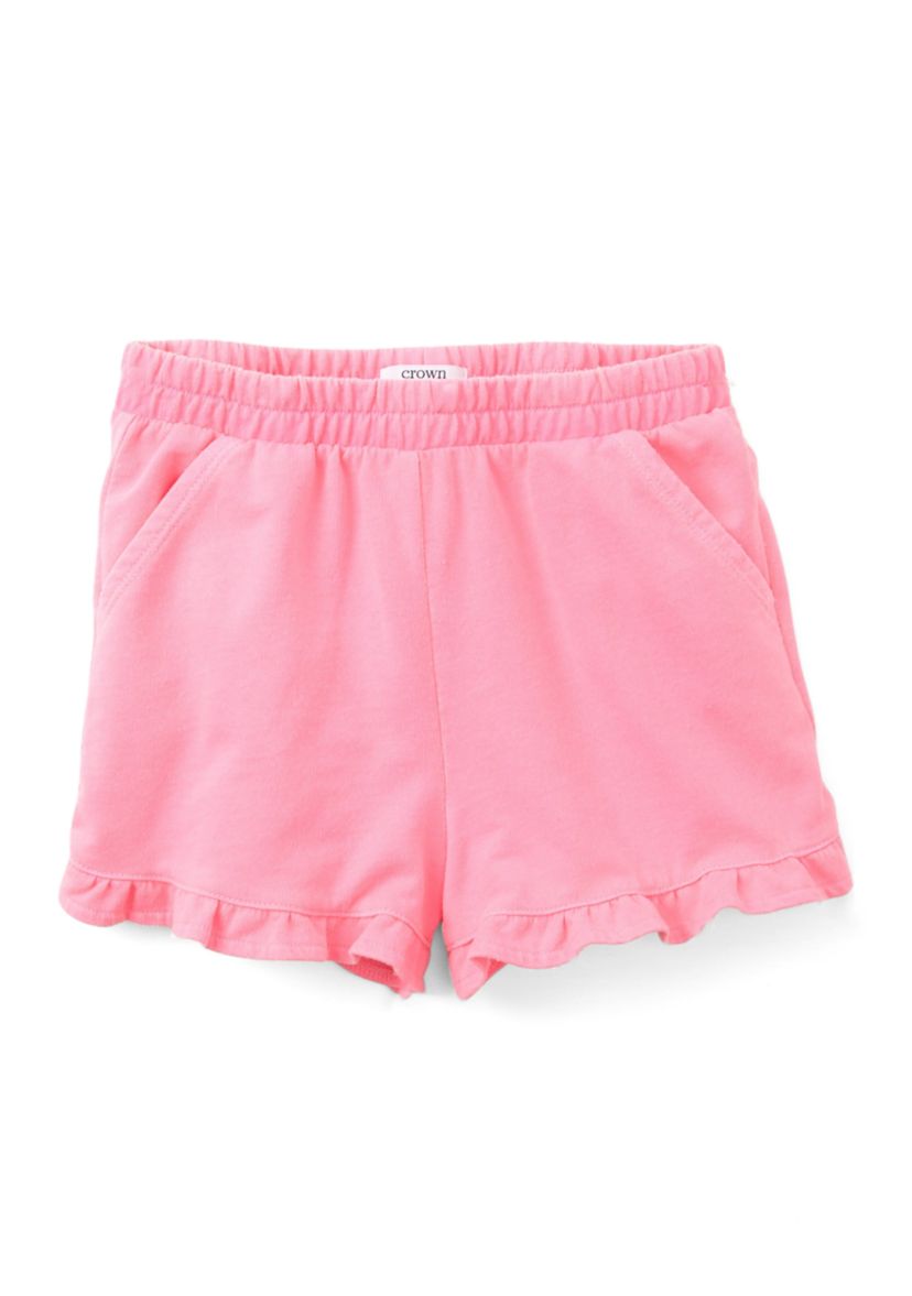 Girls 4-6x Pull On Ruffle Shorts