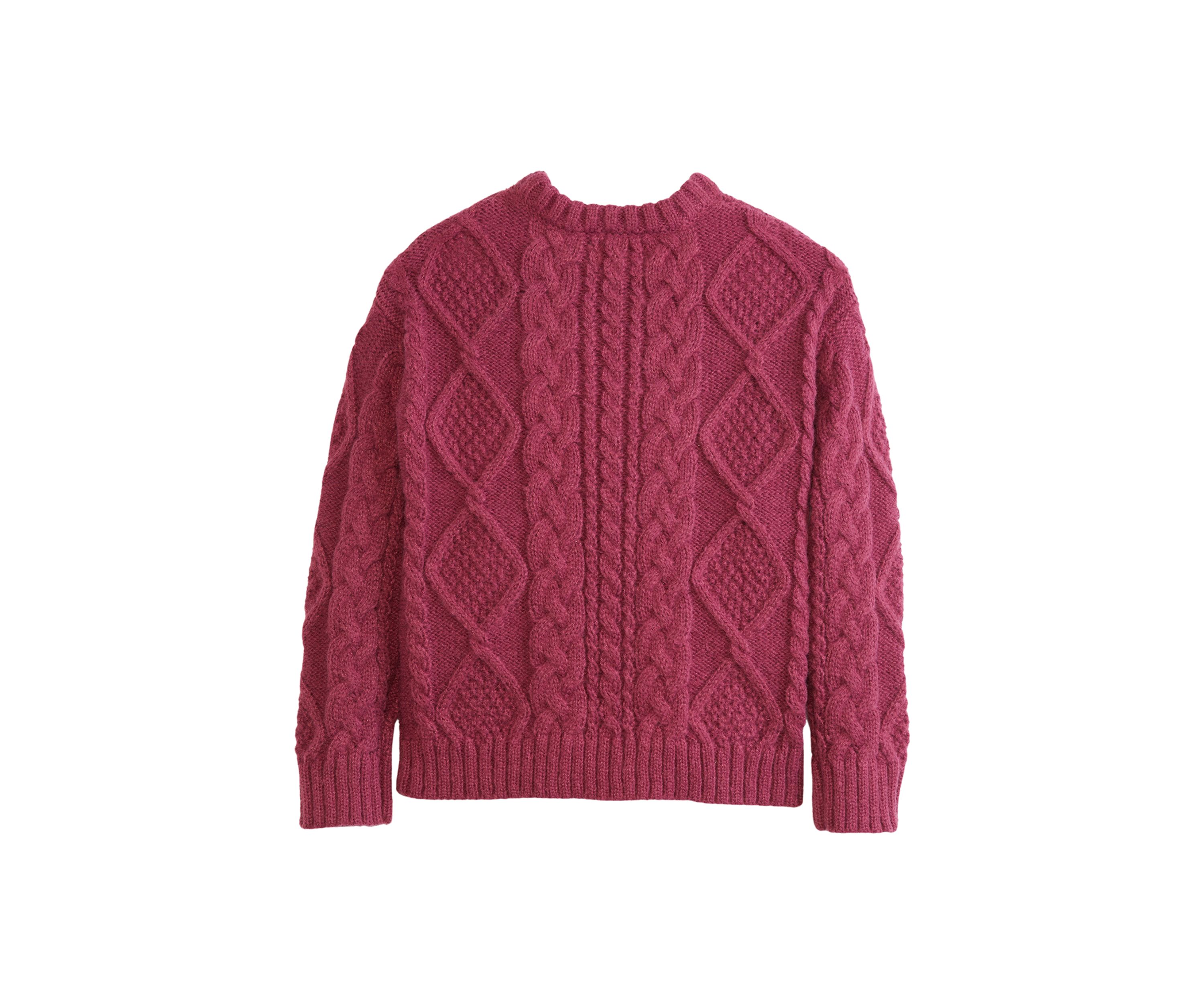 Girls 4-6x Cable Pearl Studded Sweater with Headband